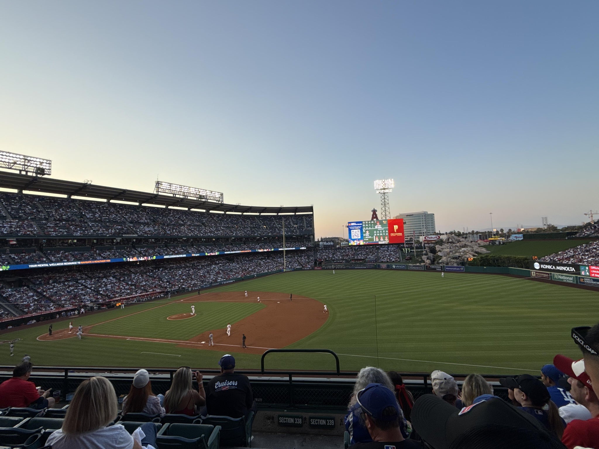 Real Fan View taken from Section 339 at Angel Stadium by Juan B