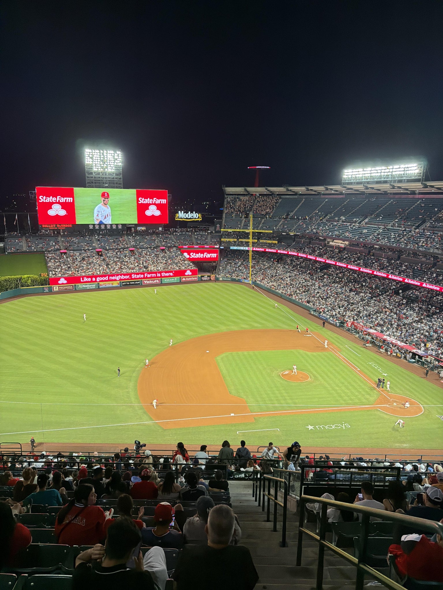 Real Fan View taken from Section 351 at Angel Stadium by Nicholas F