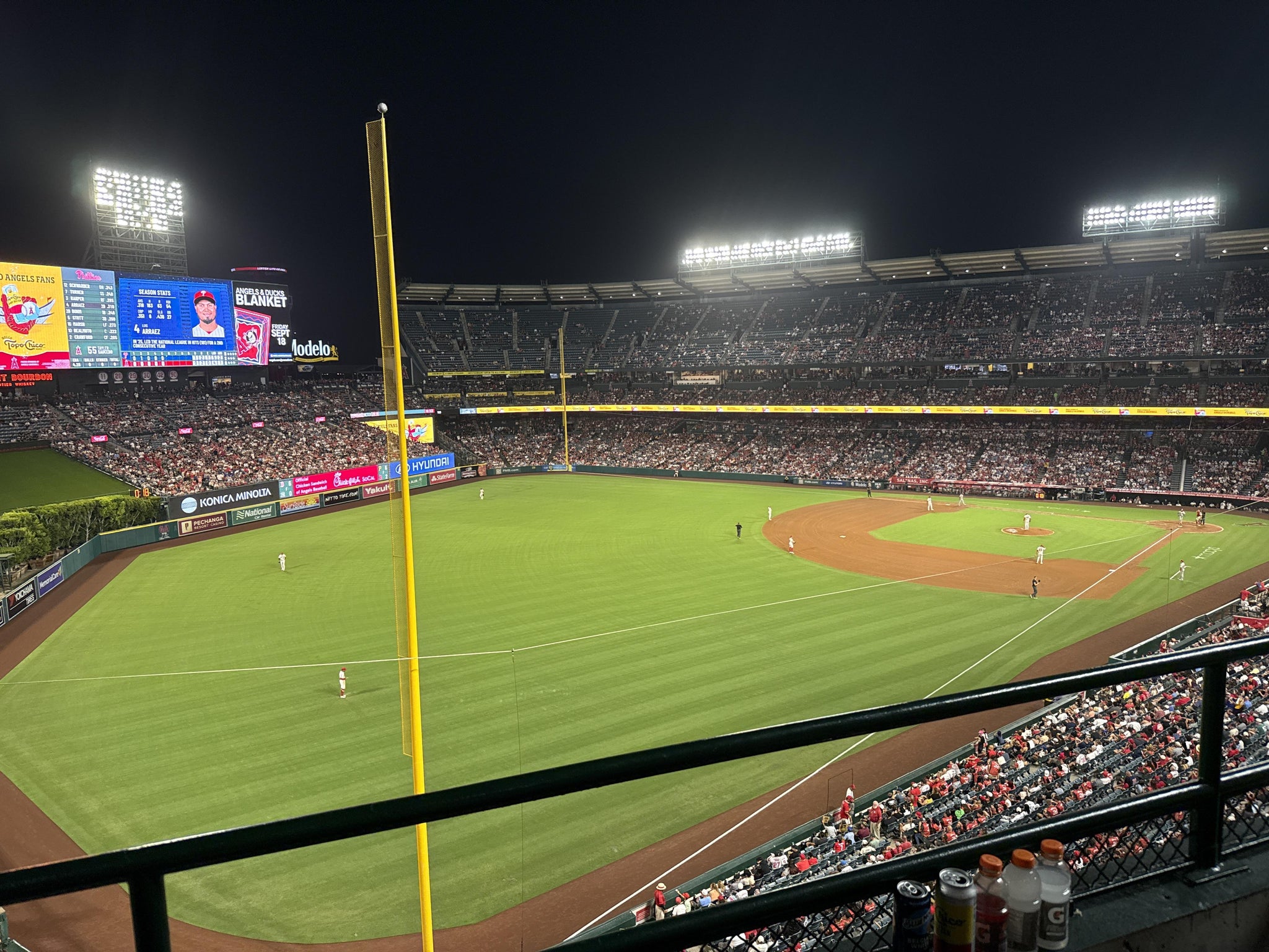 Real Fan View taken from Section 405 at Angel Stadium by Kaetlyn E