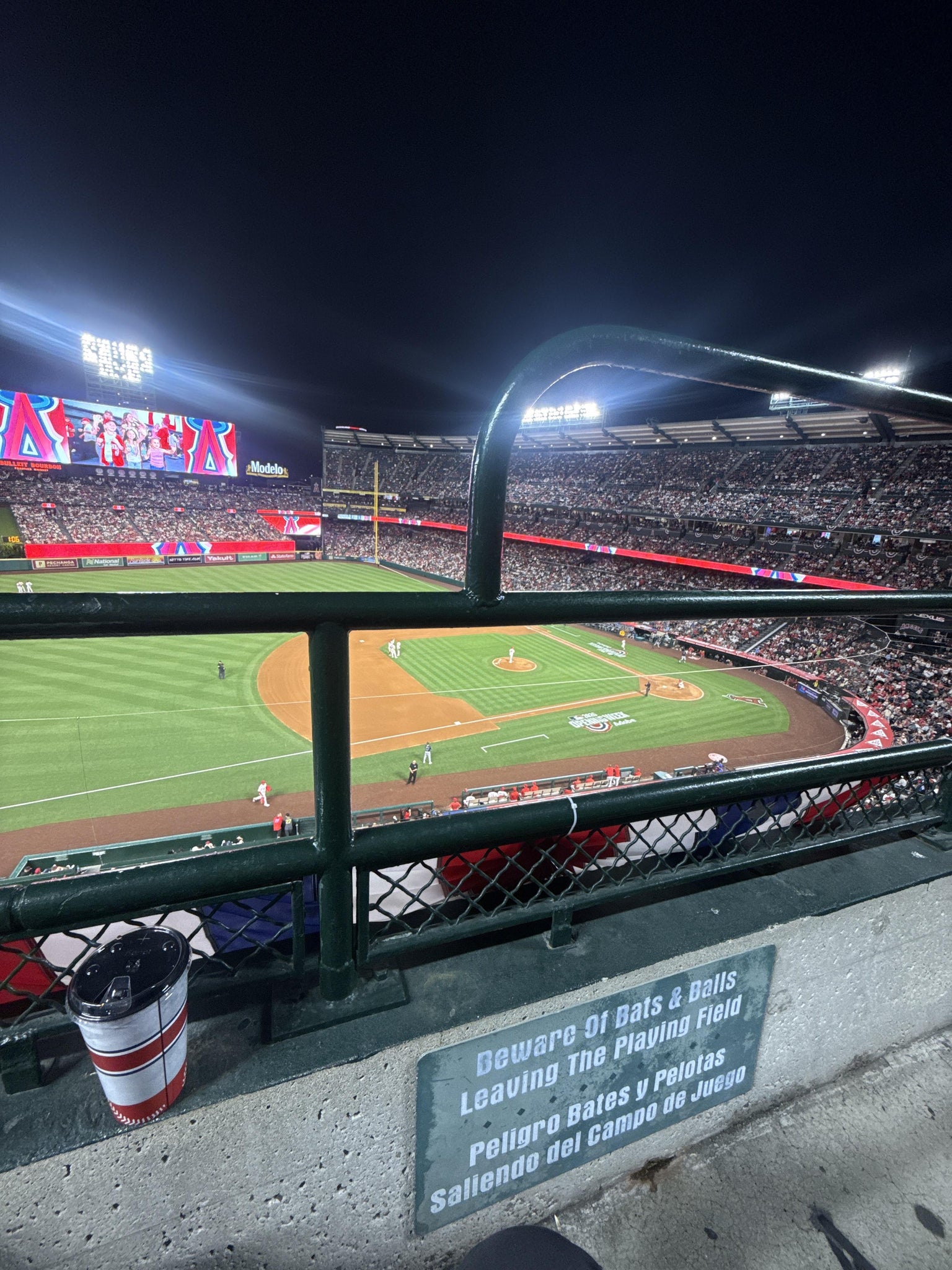 Real Fan View taken from Section 410 at Angel Stadium by Jacob A