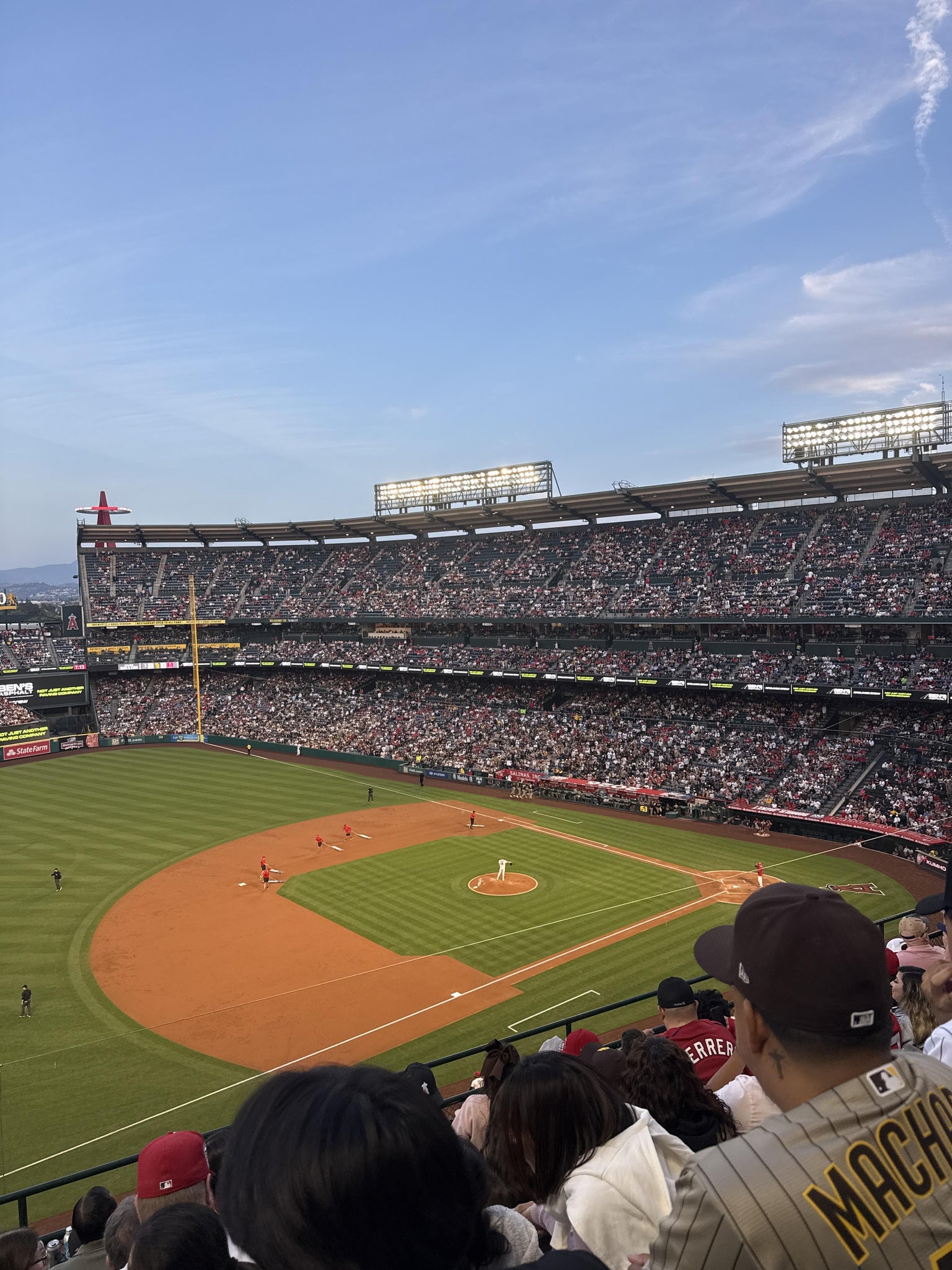 Real Fan View taken from Section 410 at Angel Stadium by Dylan D