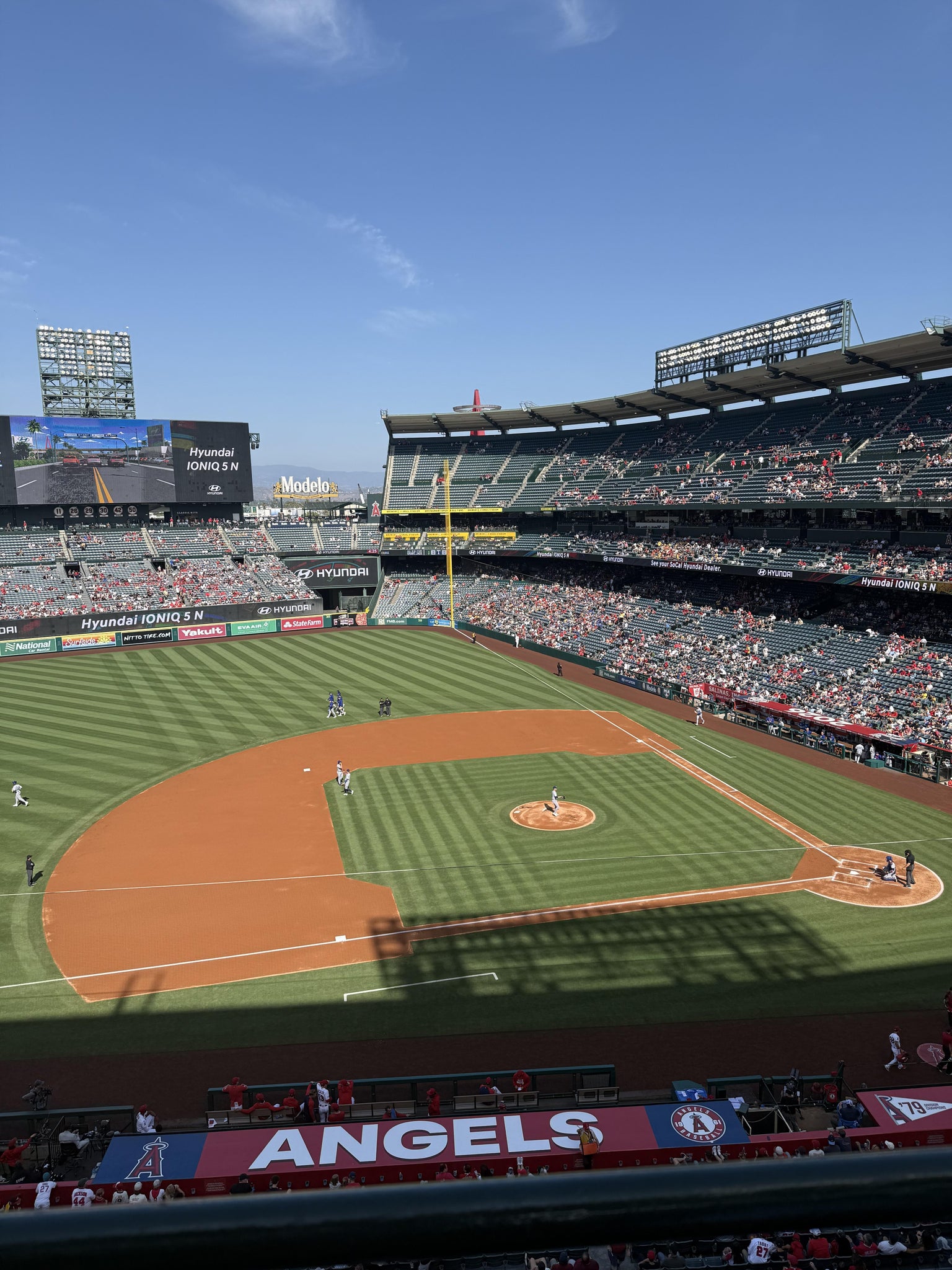Real Fan View taken from Section 412 at Angel Stadium by Manuel B