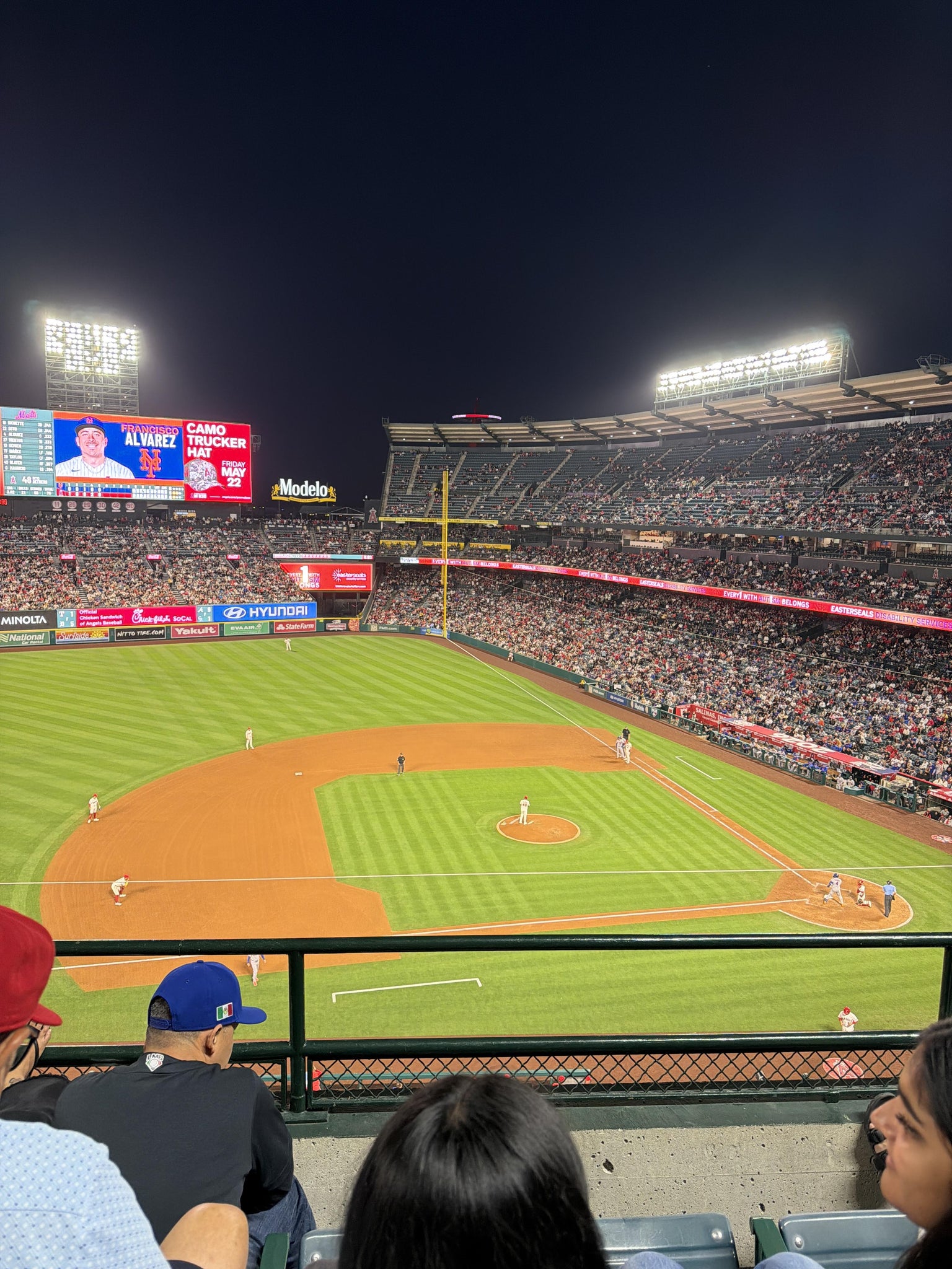 Real Fan View taken from Section 412 at Angel Stadium by Sarah B