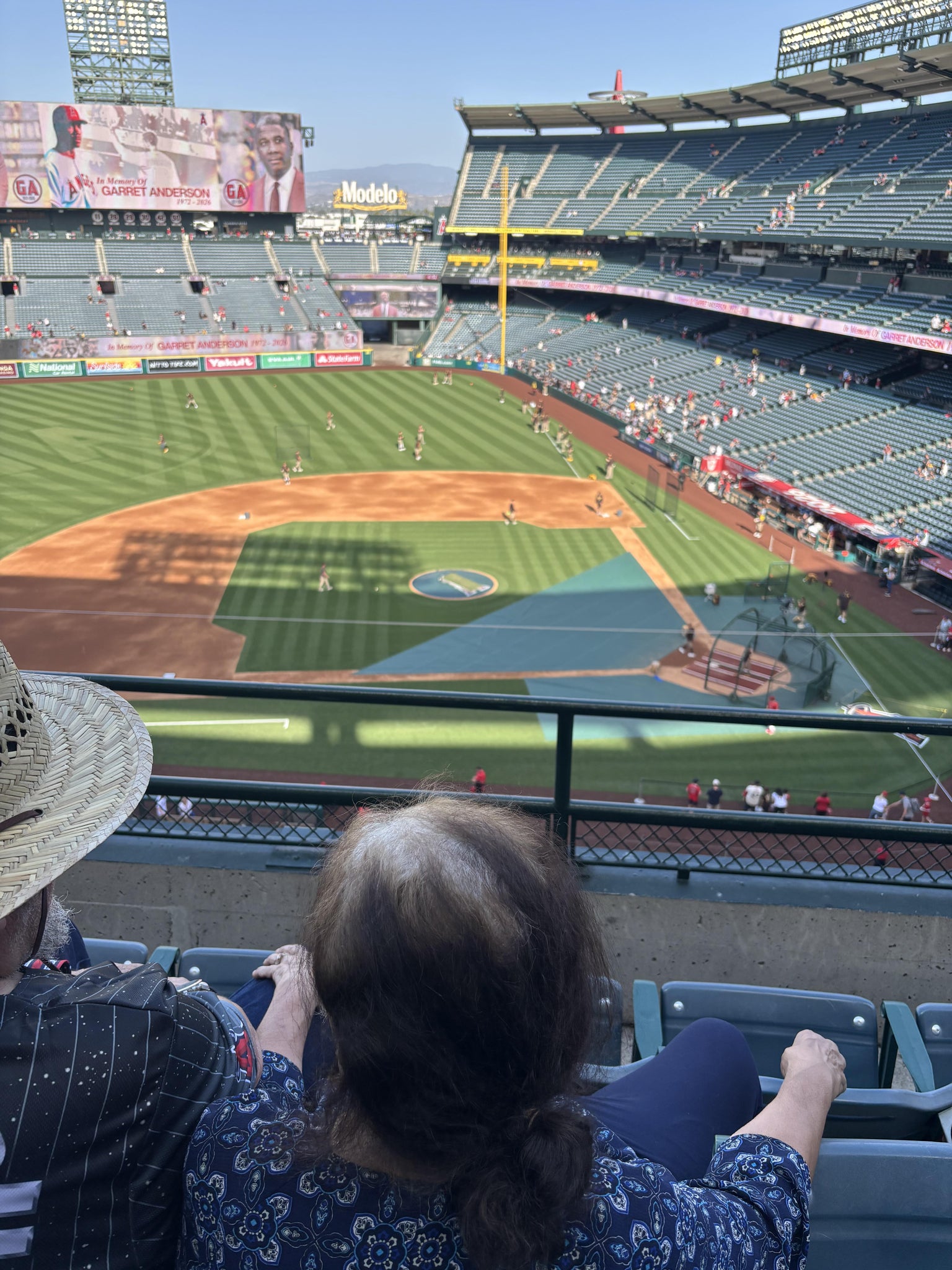 Real Fan View taken from Section 413 at Angel Stadium by Anonymous User