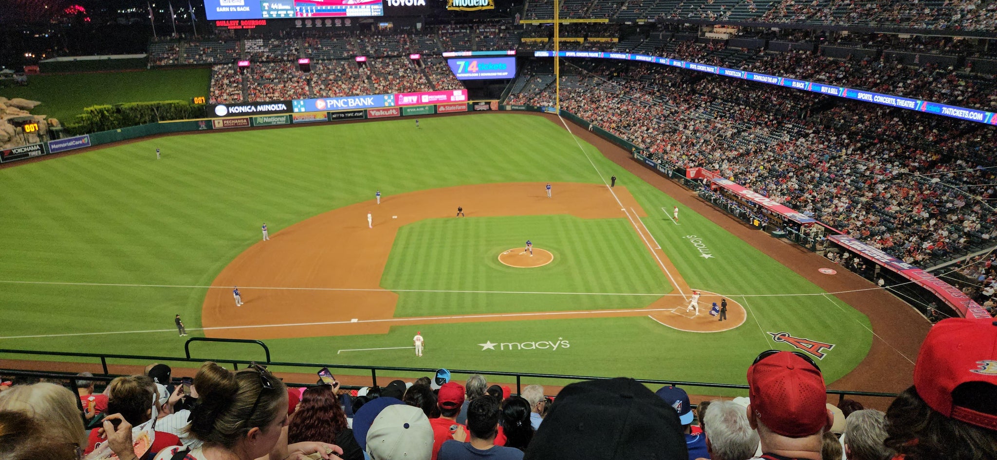 Real Fan View taken from Section 413 at Angel Stadium by Kathryn L