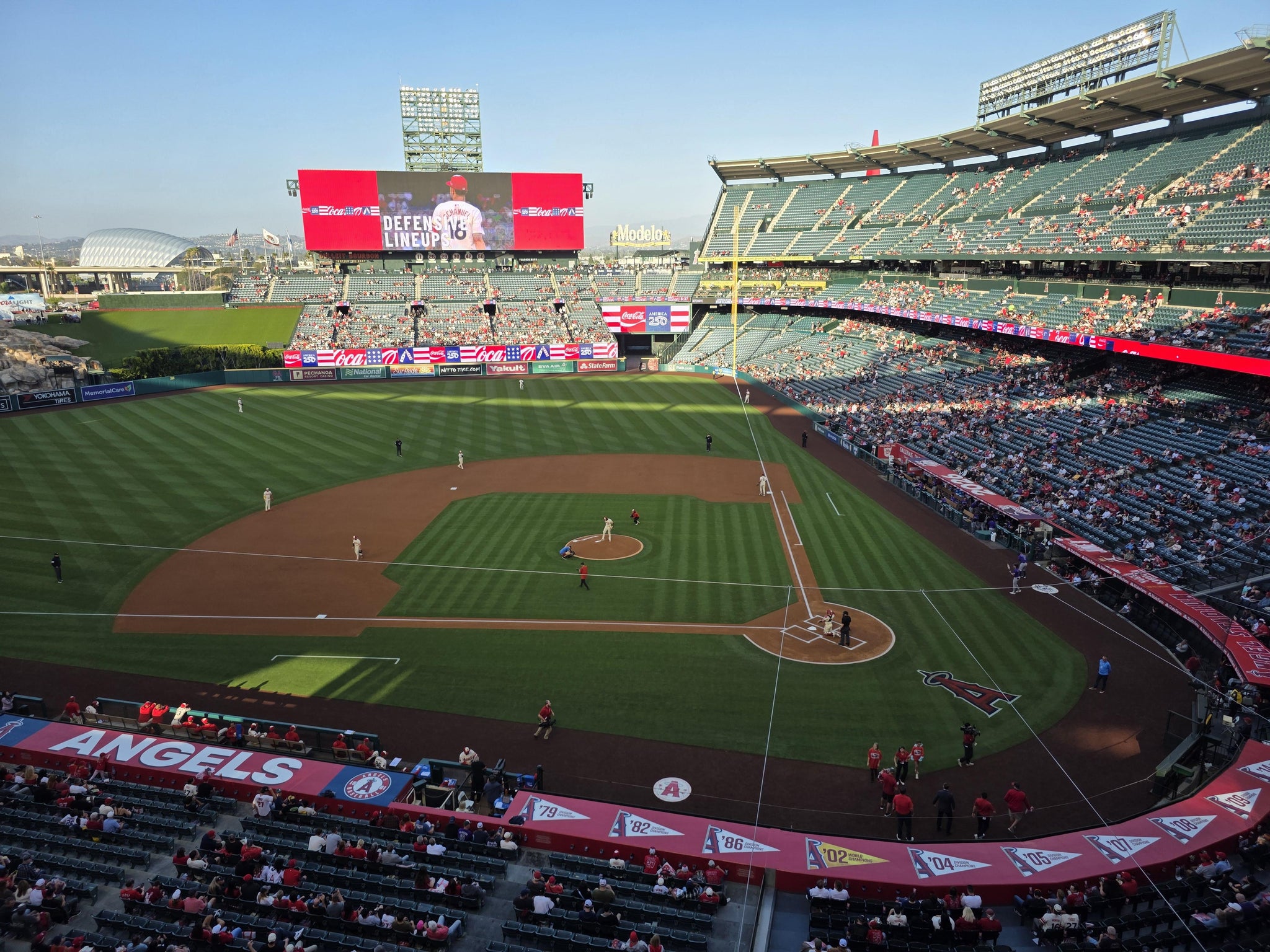 Real Fan View taken from Section 414 at Angel Stadium by Sam C