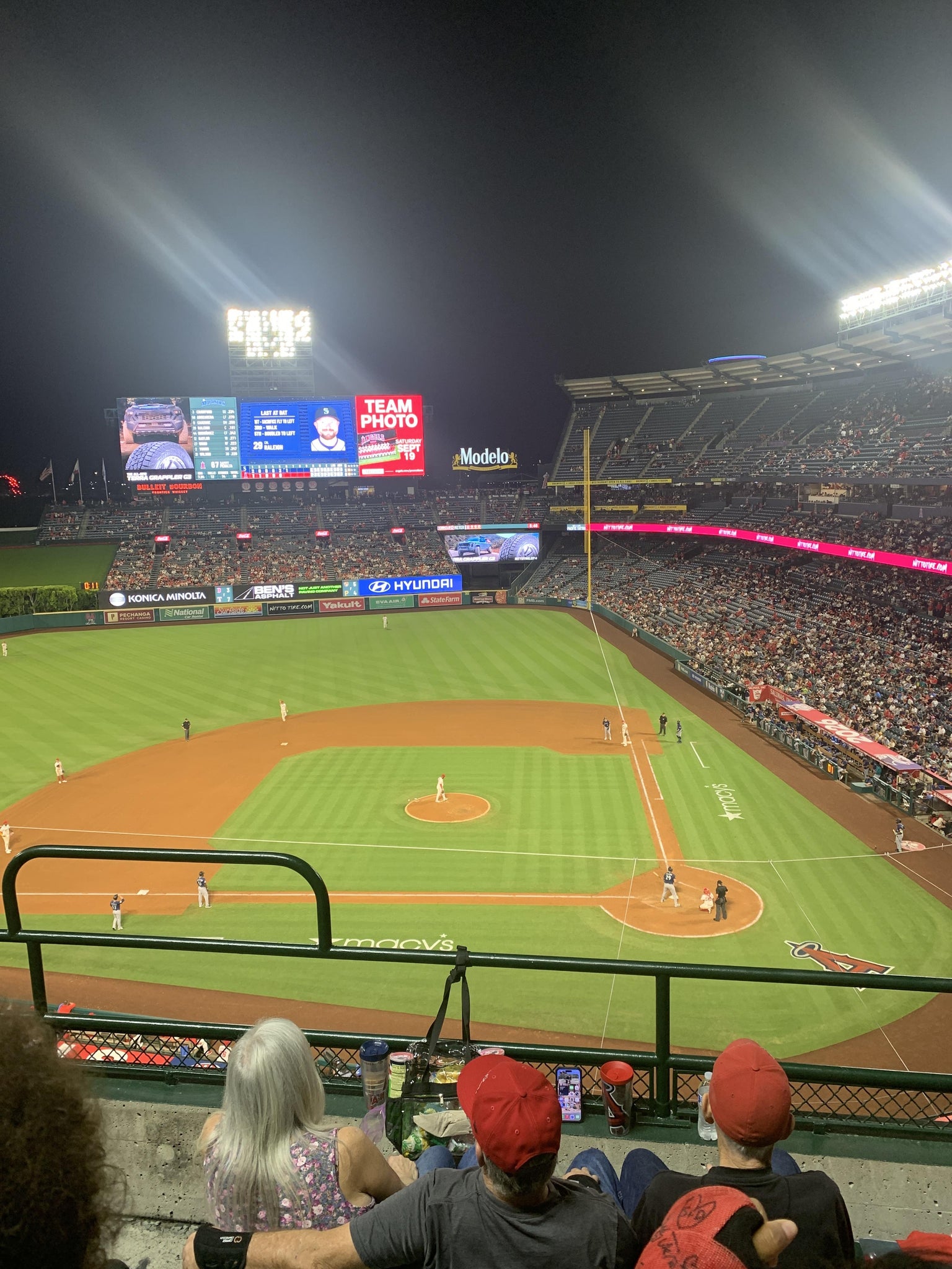 Real Fan View taken from Section 414 at Angel Stadium by Elizabeth G