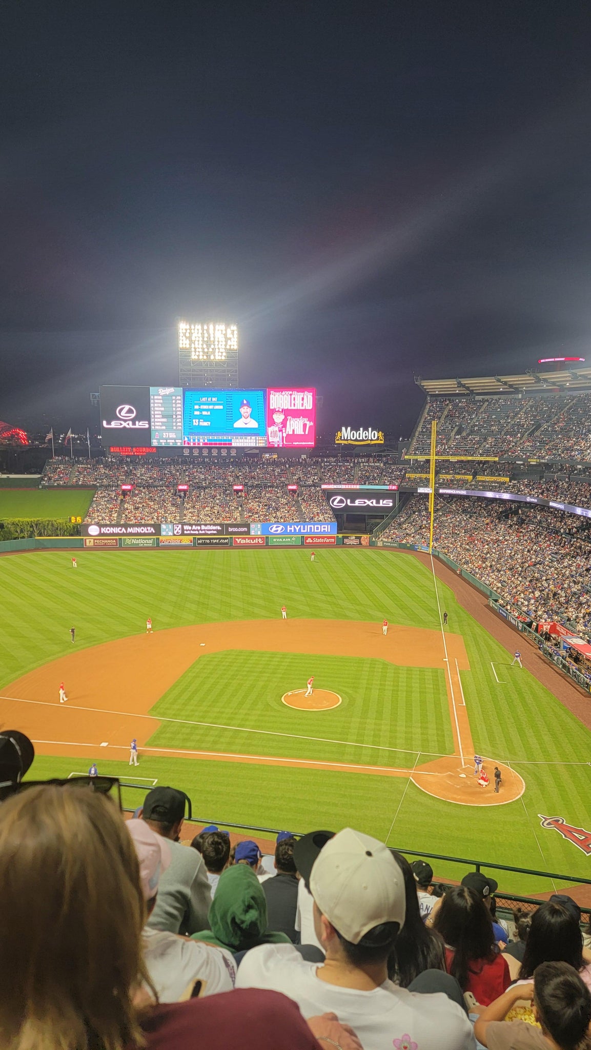 Real Fan View taken from Section 414 at Angel Stadium by Danae d C
