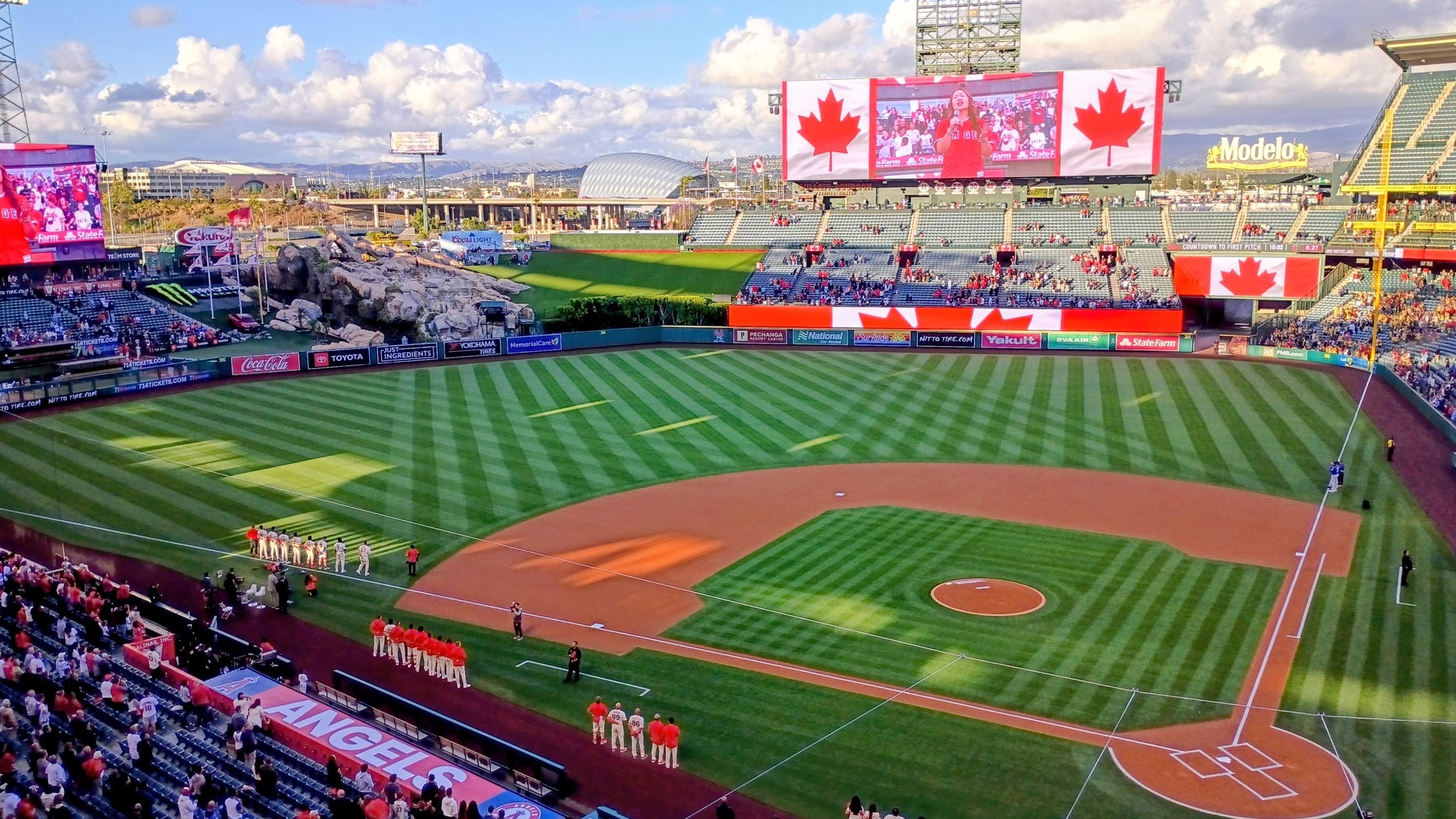 Real Fan View taken from Section 415 at Angel Stadium by Bill B