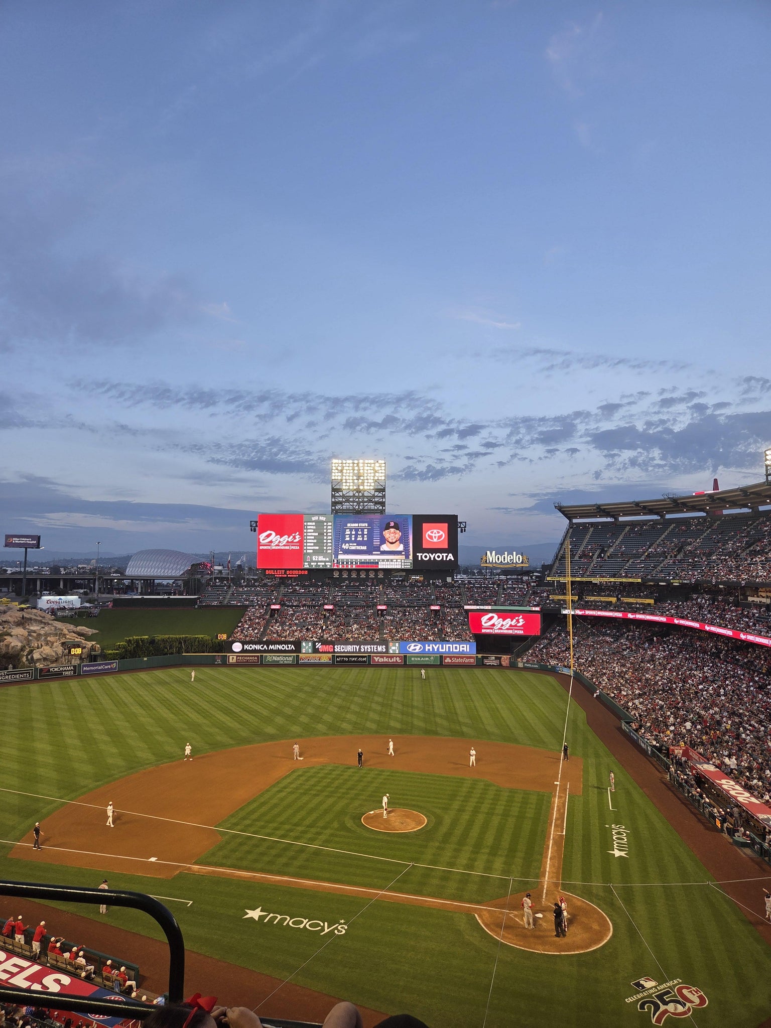 Real Fan View taken from Section 415 at Angel Stadium by Casey L