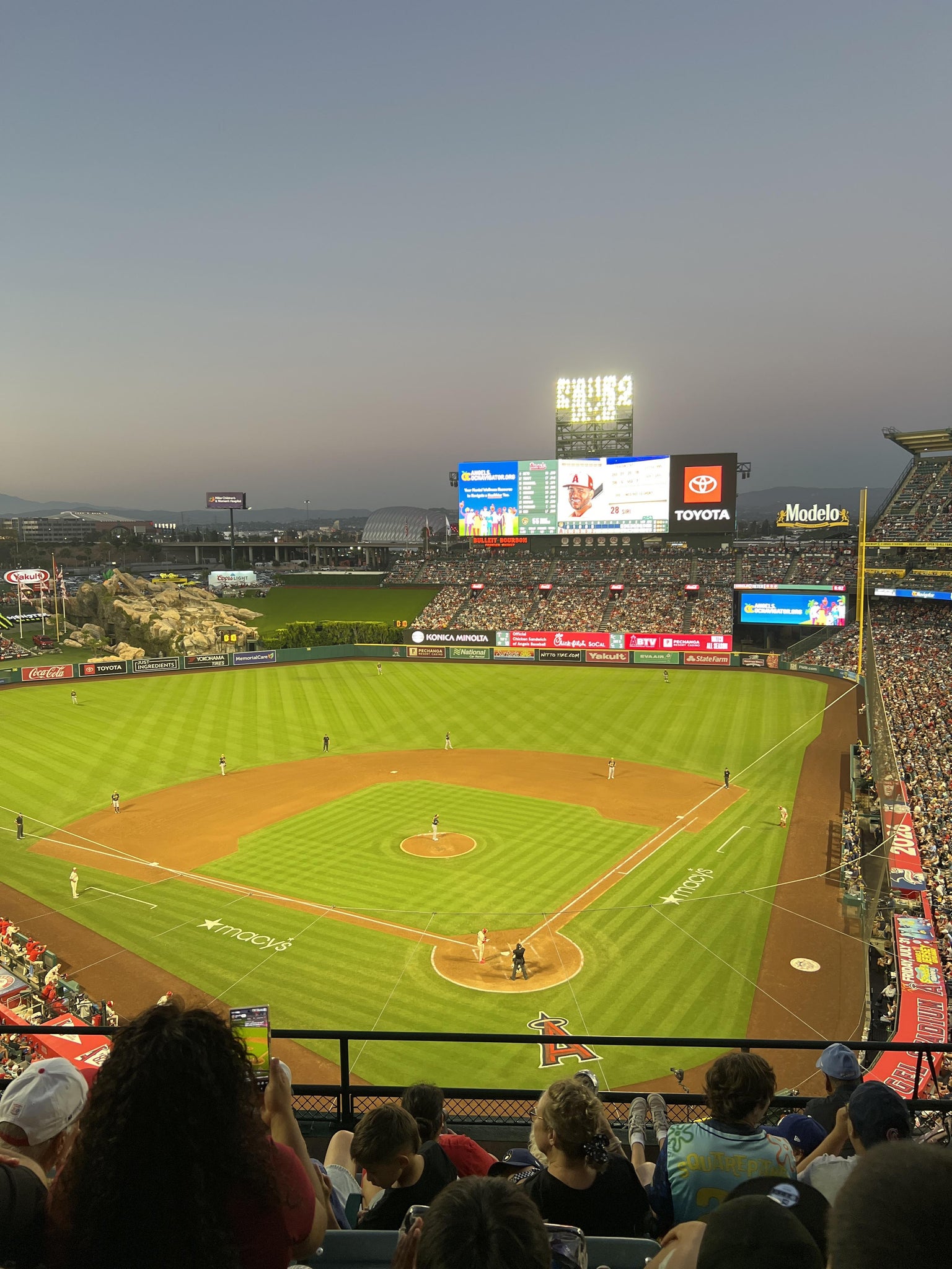 Real Fan View taken from Section 417 at Angel Stadium by Amanda K