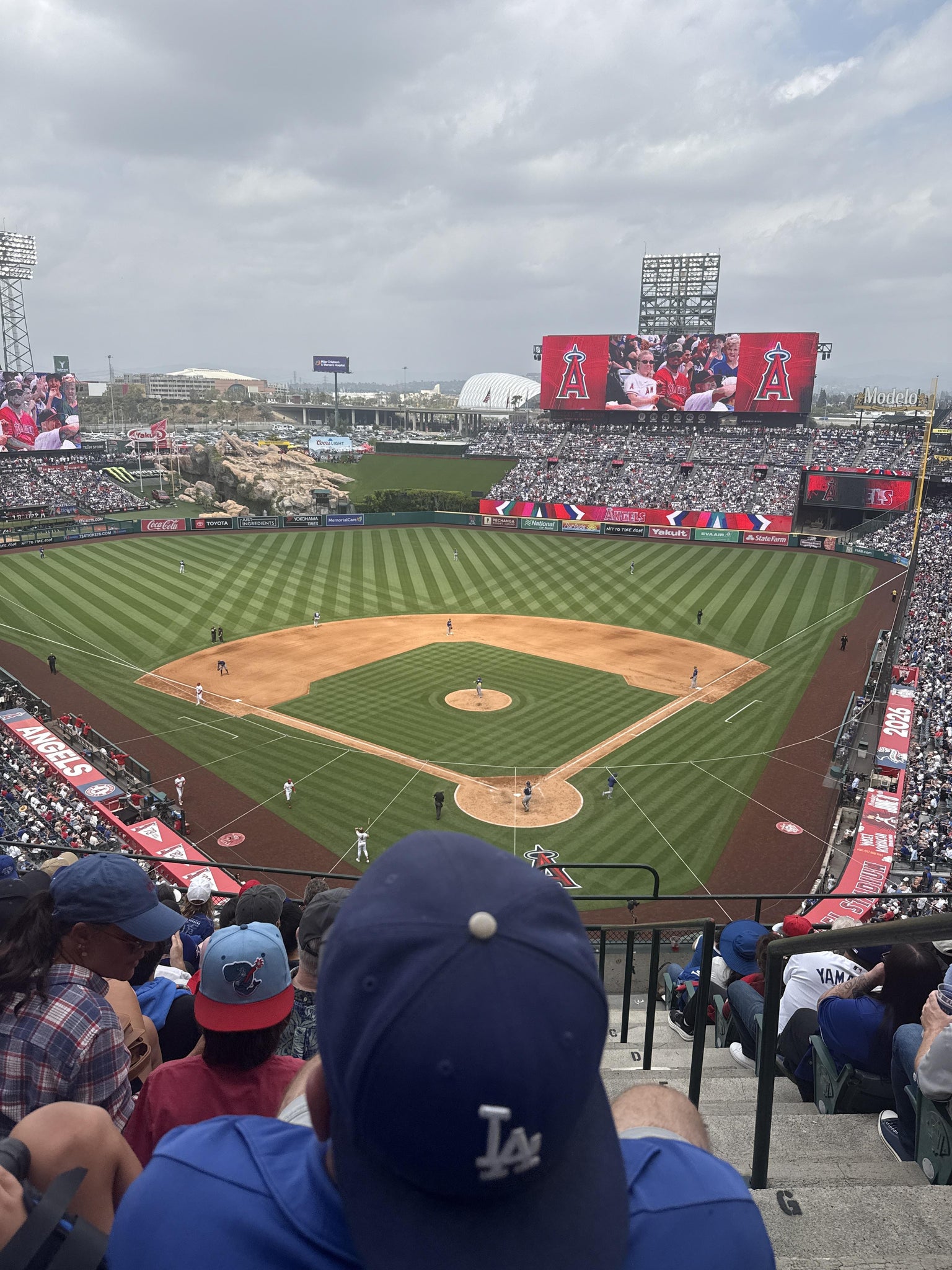 Real Fan View taken from Section 417 at Angel Stadium by Patricia M