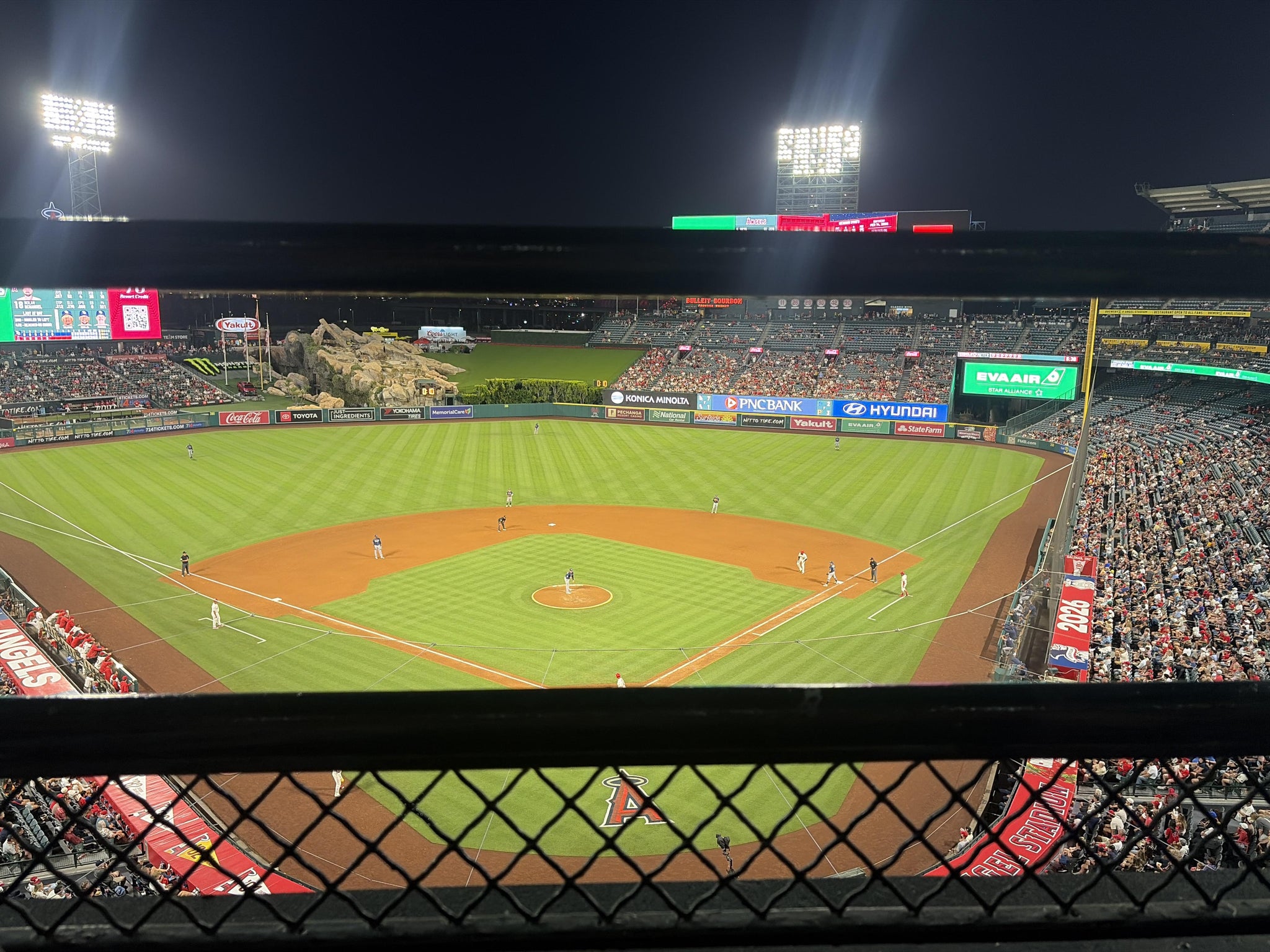 Real Fan View taken from Section 418 at Angel Stadium by Natalie N