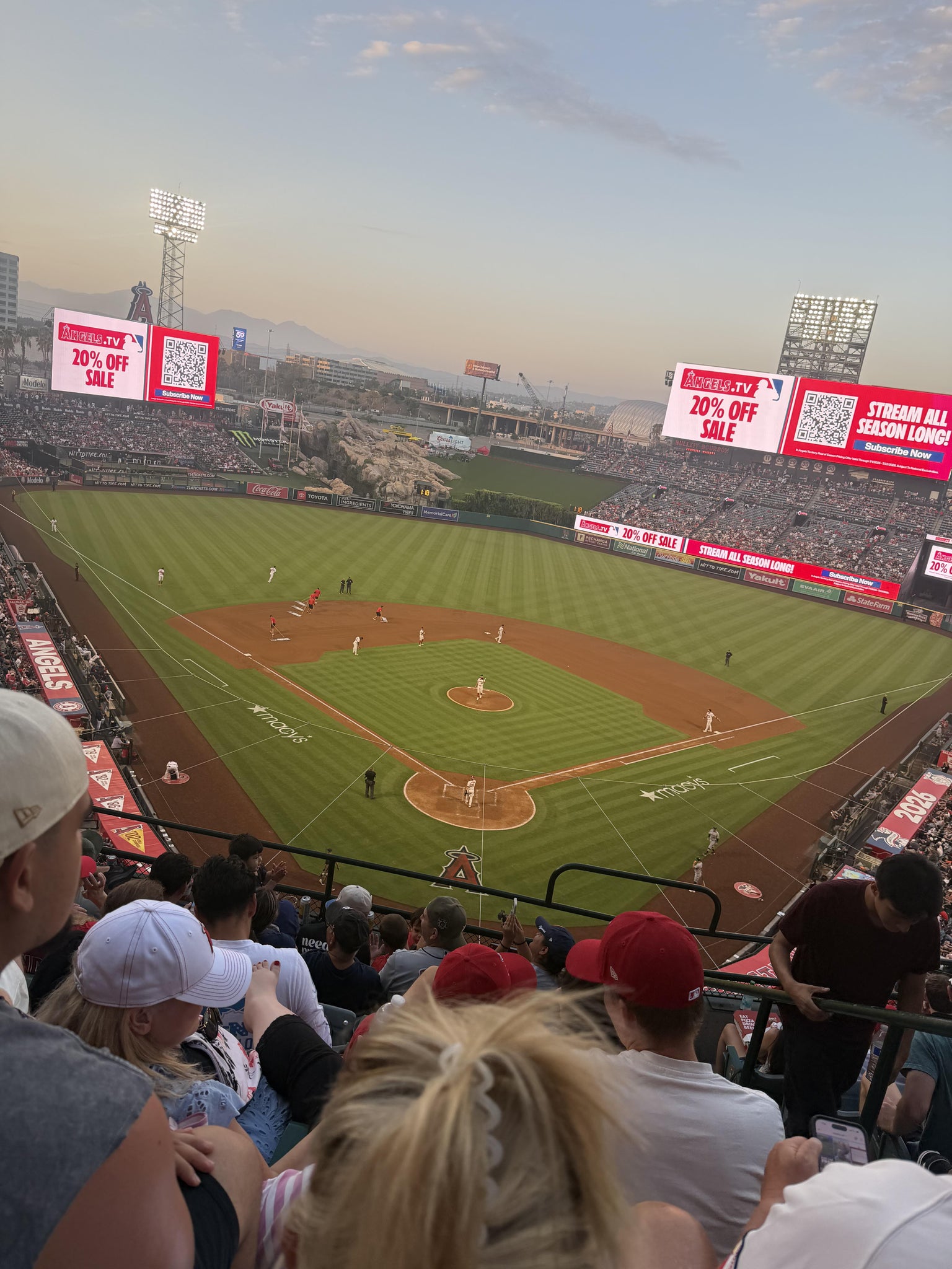 Real Fan View taken from Section 418 at Angel Stadium by Tydarius J