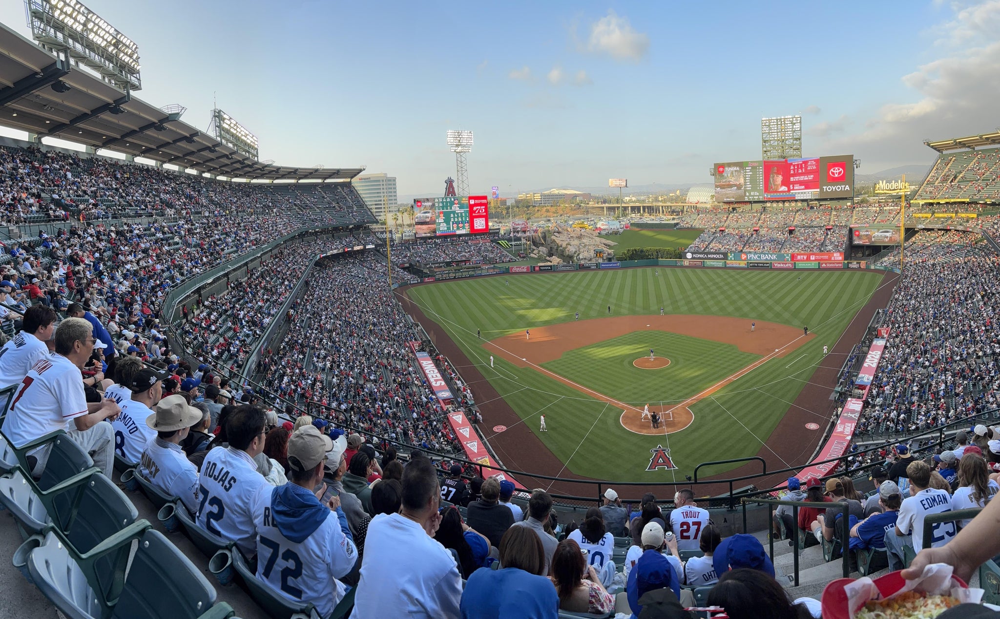 Real Fan View taken from Section 418 at Angel Stadium by Drew F