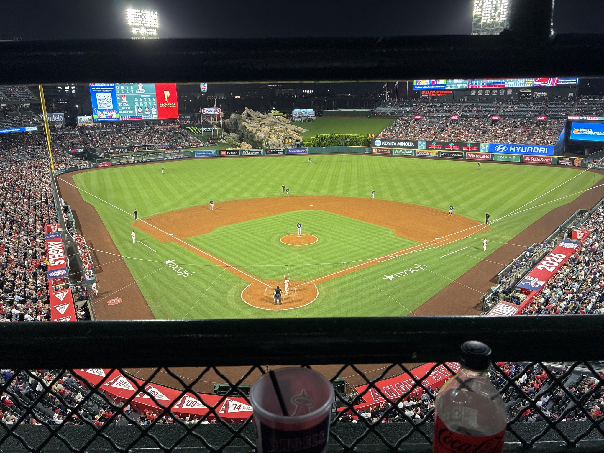 Real Fan View taken from Section 419 at Angel Stadium by Robert N