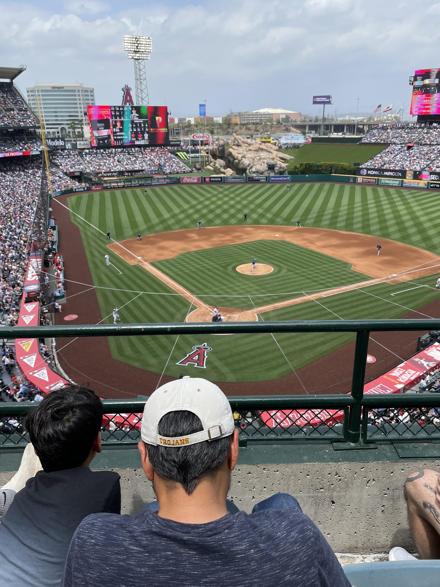Real Fan View taken from Section 420 at Angel Stadium by Robert D