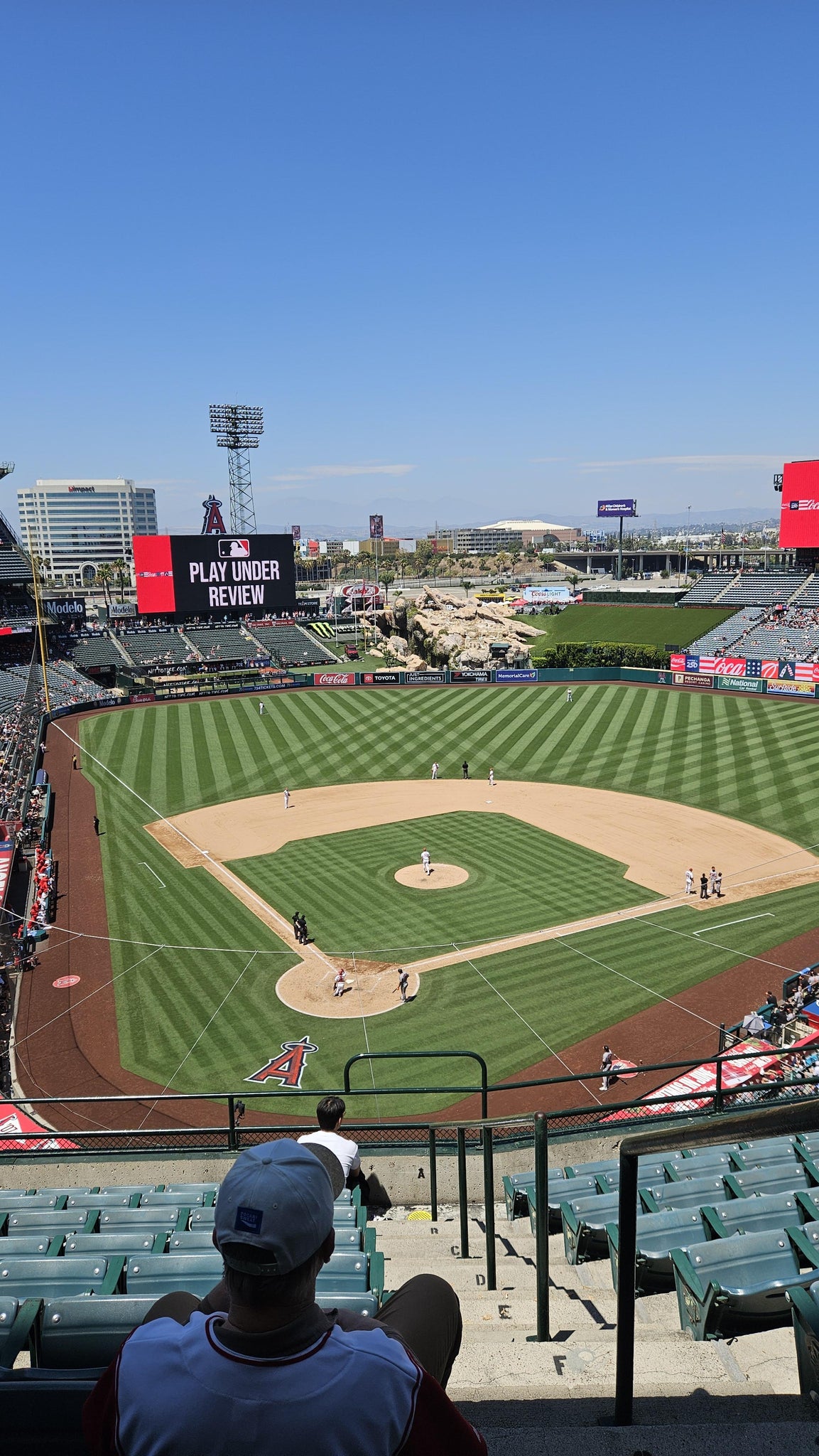 Real Fan View taken from Section 420 at Angel Stadium by Anonymous User