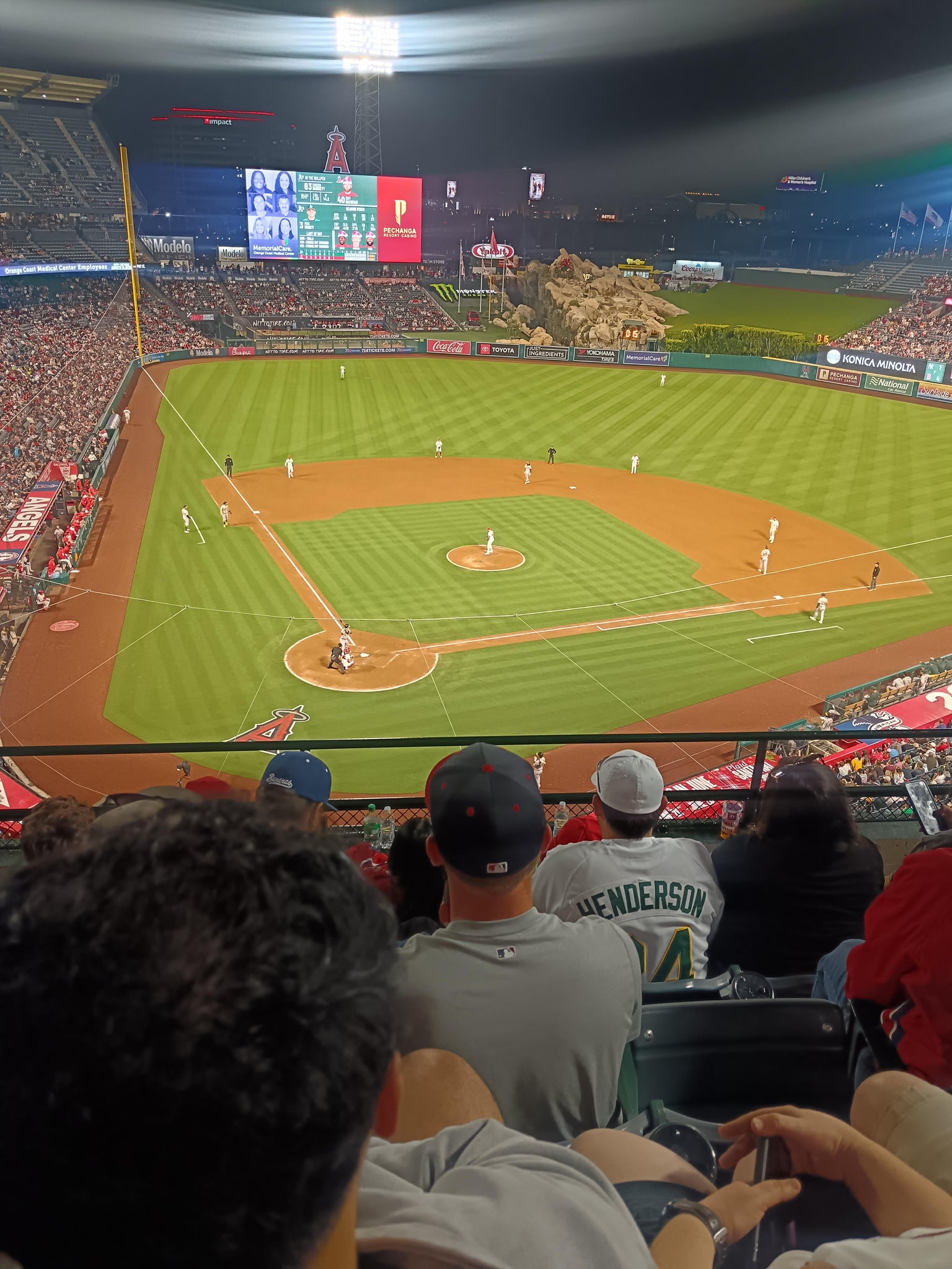 Real Fan View taken from Section 421 at Angel Stadium by Divya de la R
