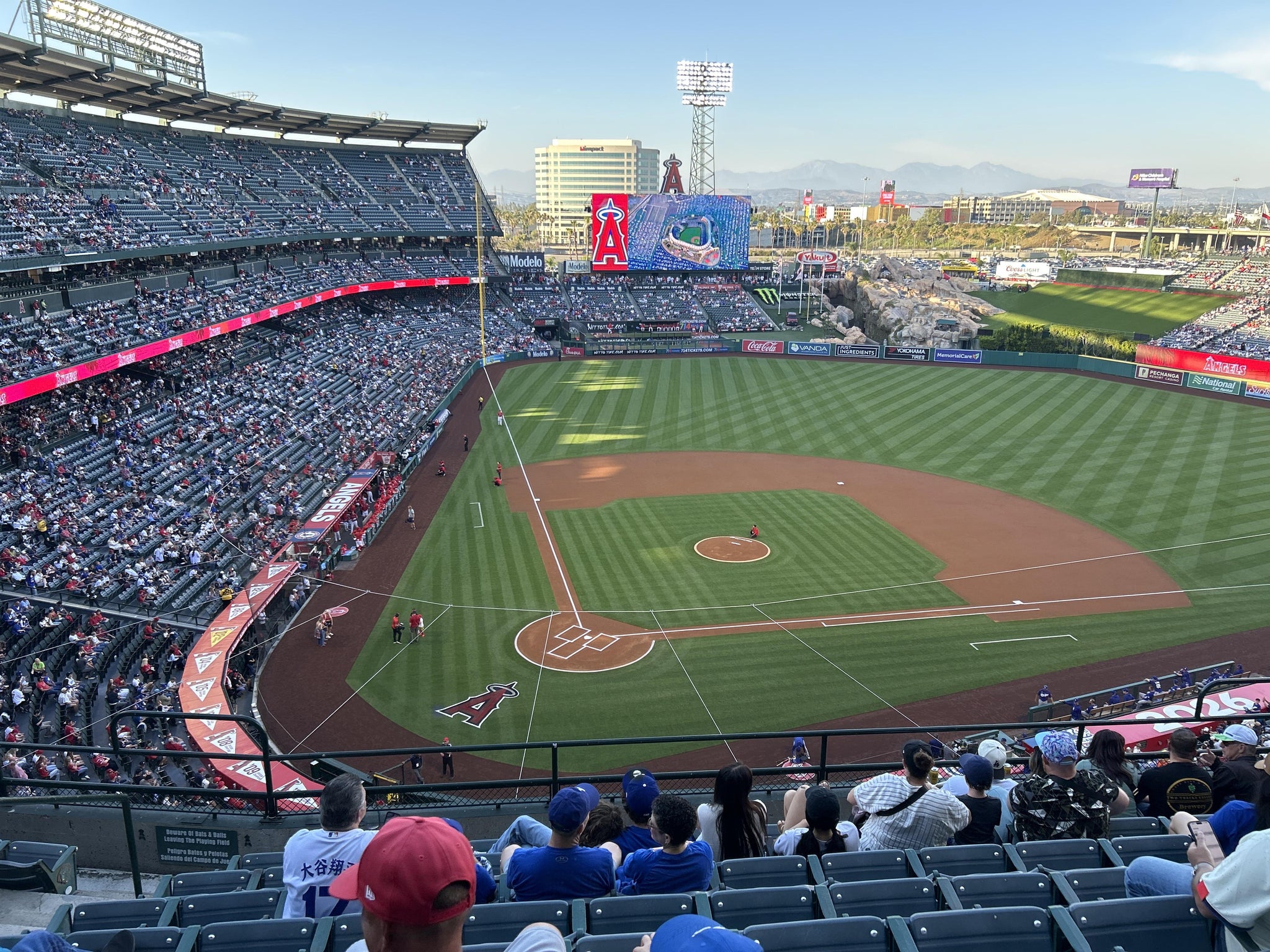 Real Fan View taken from Section 422 at Angel Stadium by Anonymous User