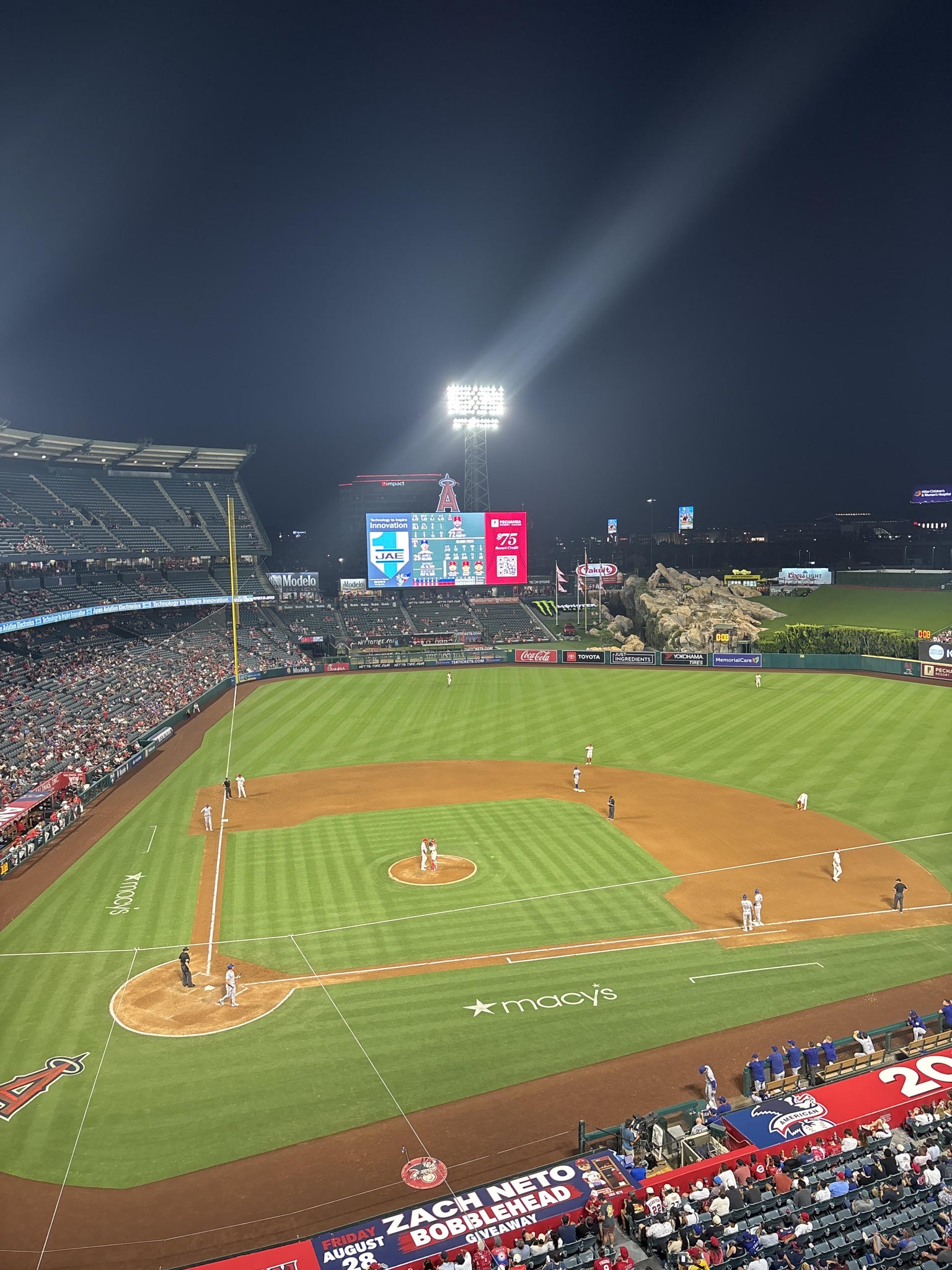 Real Fan View taken from Section 423 at Angel Stadium by Audrey D