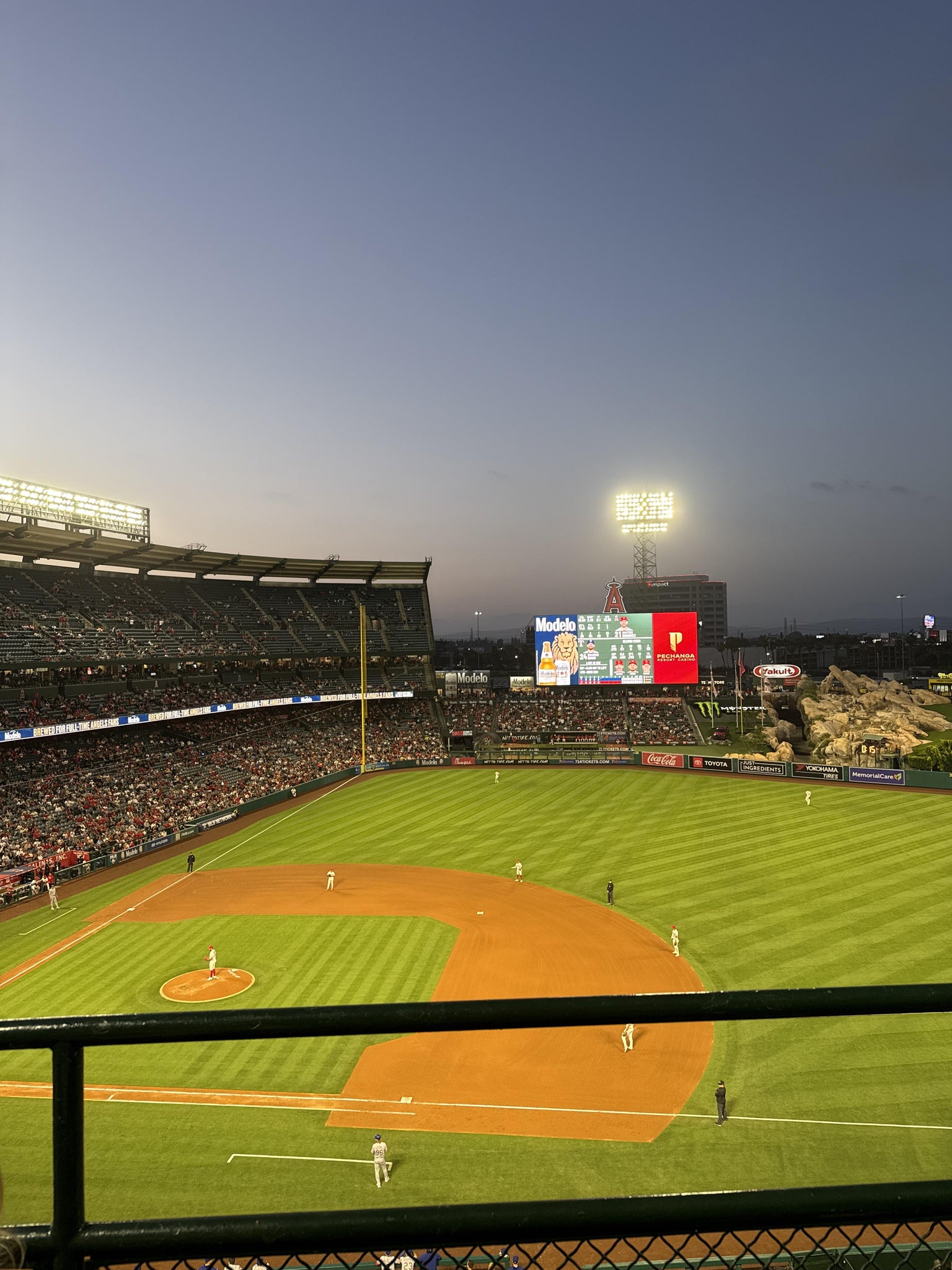 Real Fan View taken from Section 426 at Angel Stadium by Peyton W