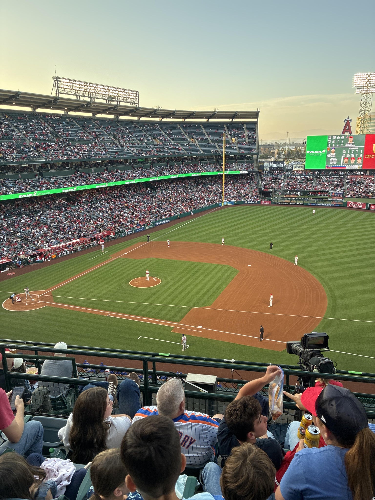 Real Fan View taken from Section 426 at Angel Stadium by Sabrina H