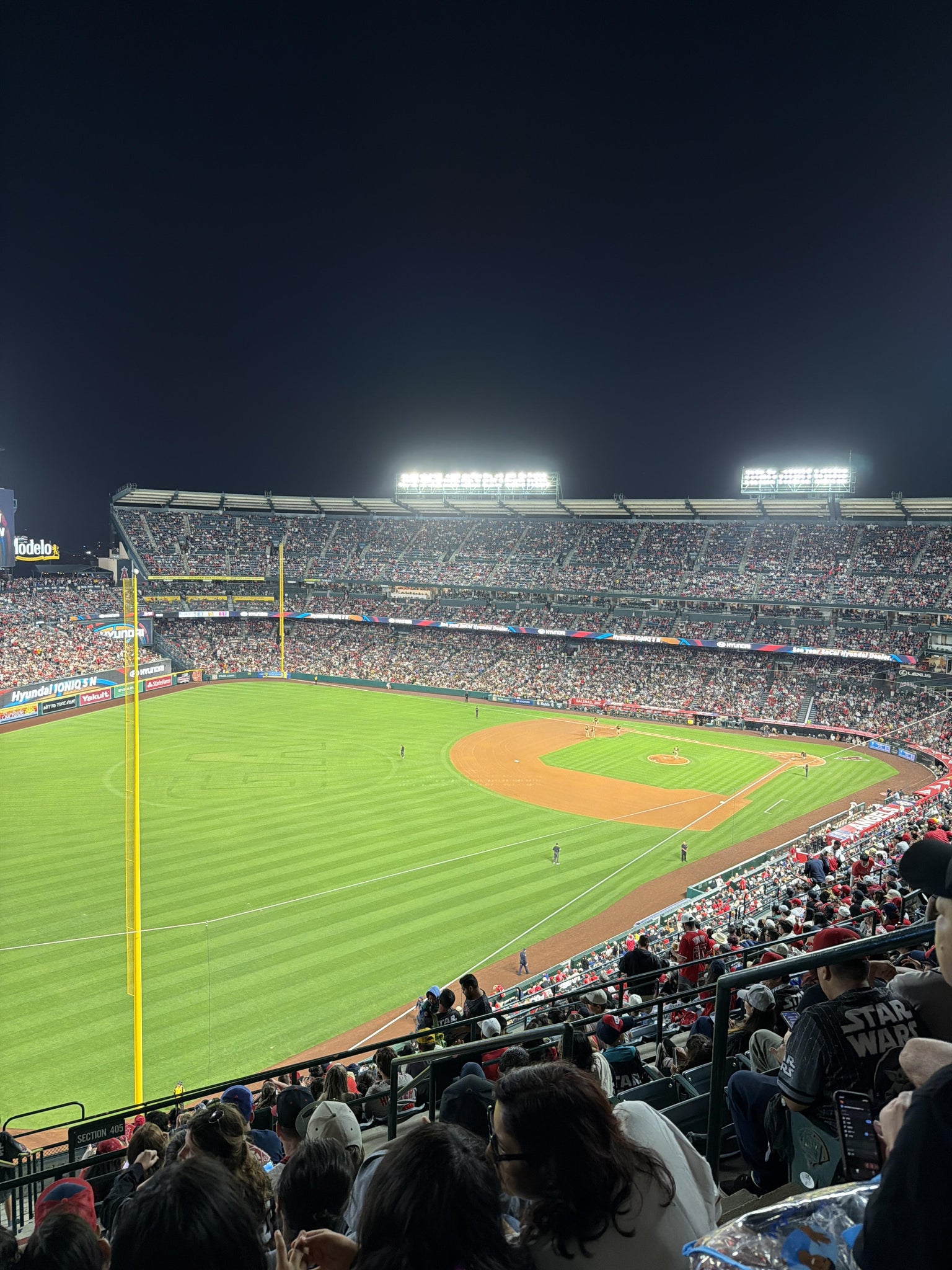 Real Fan View taken from Section 505 at Angel Stadium by Melissa M