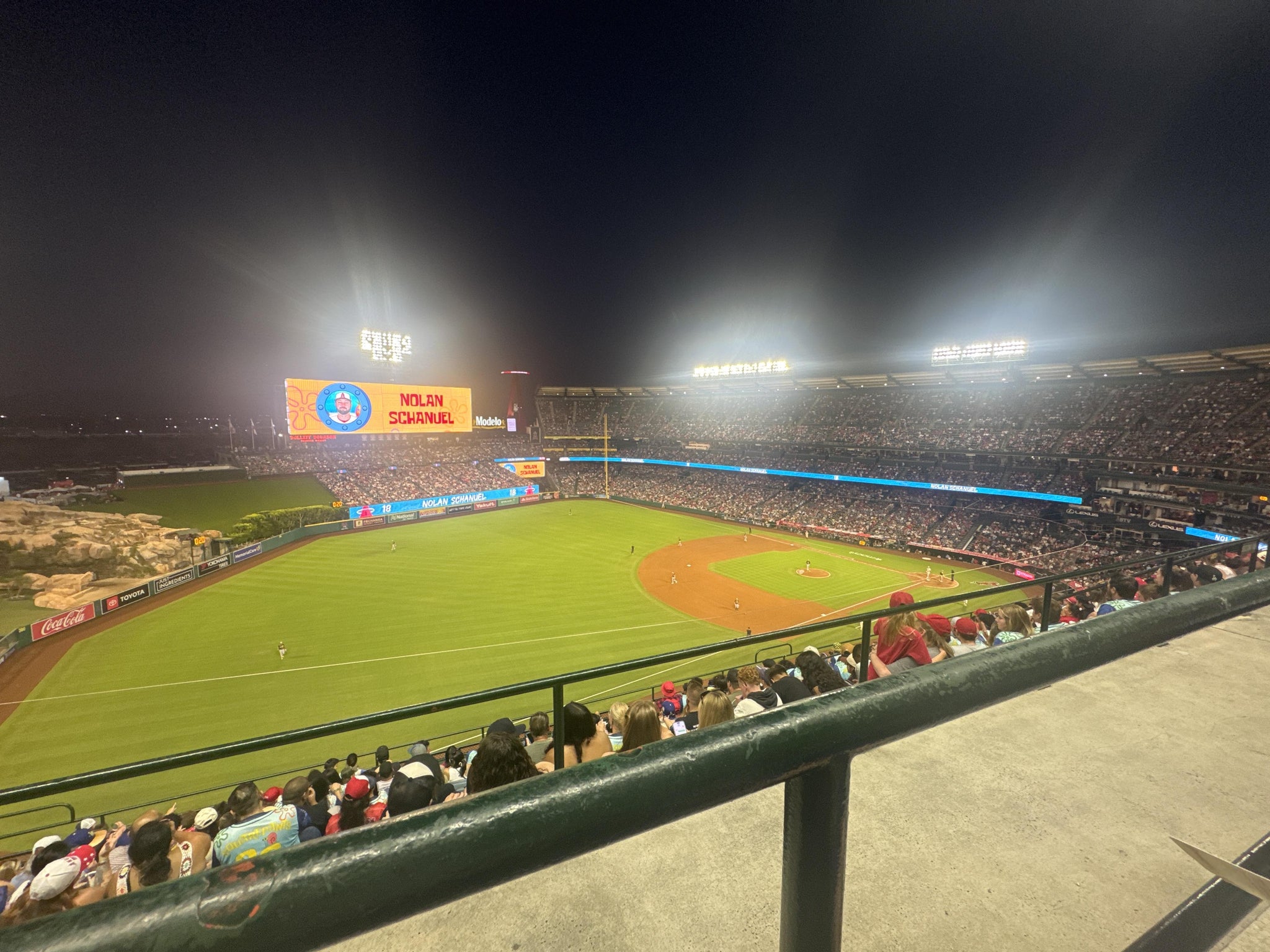 Real Fan View taken from Section 509 at Angel Stadium by Reese O