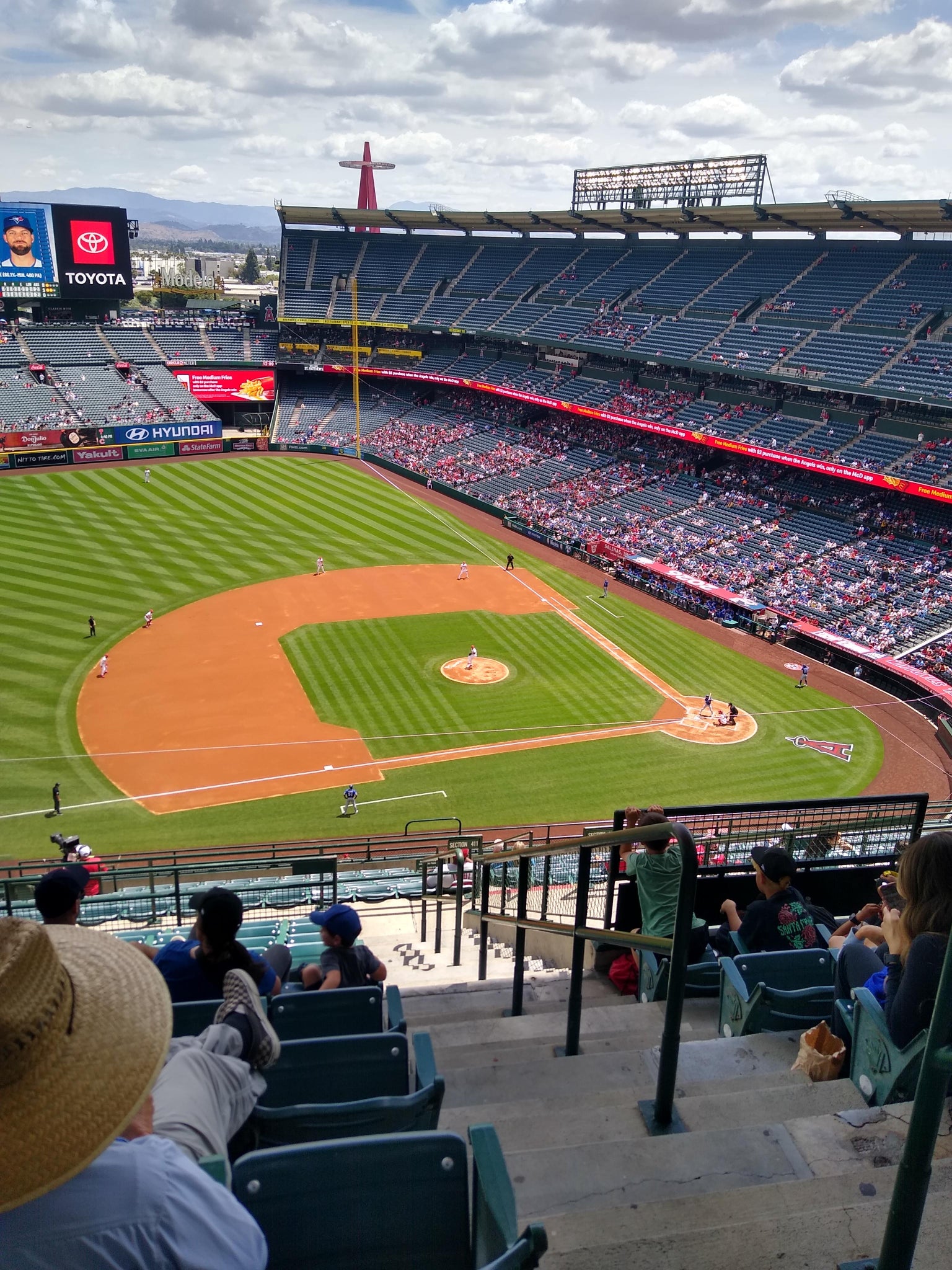 Real Fan View taken from Section 512 at Angel Stadium by Tristan P