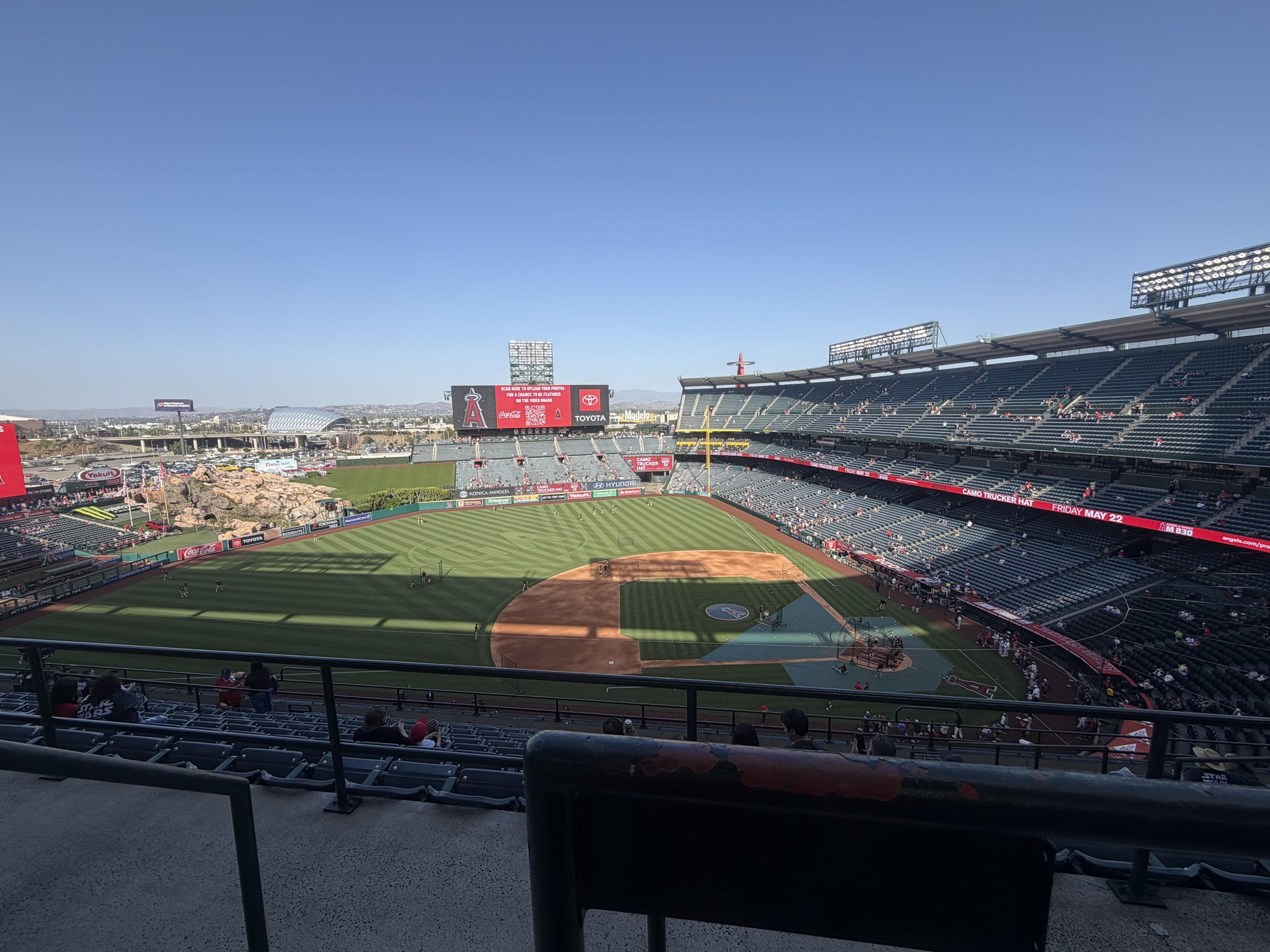 Real Fan View taken from Section 514 at Angel Stadium by Tony M