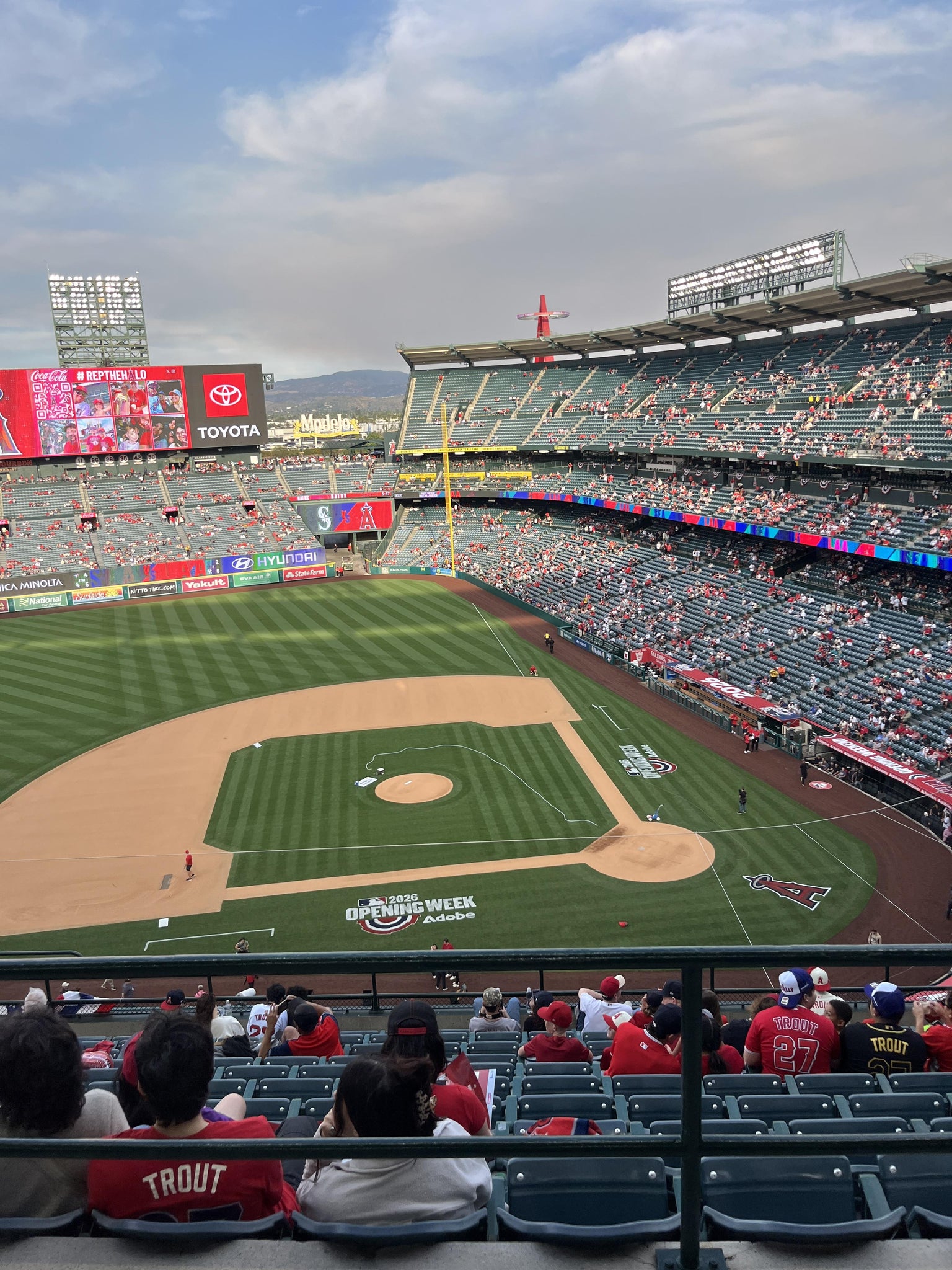 Real Fan View taken from Section 515 at Angel Stadium by Gerardo L