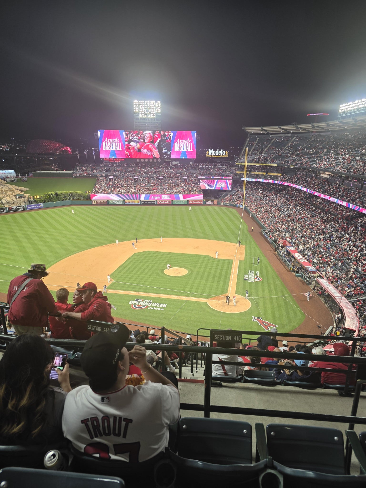 Real Fan View taken from Section 516 at Angel Stadium by Diana B