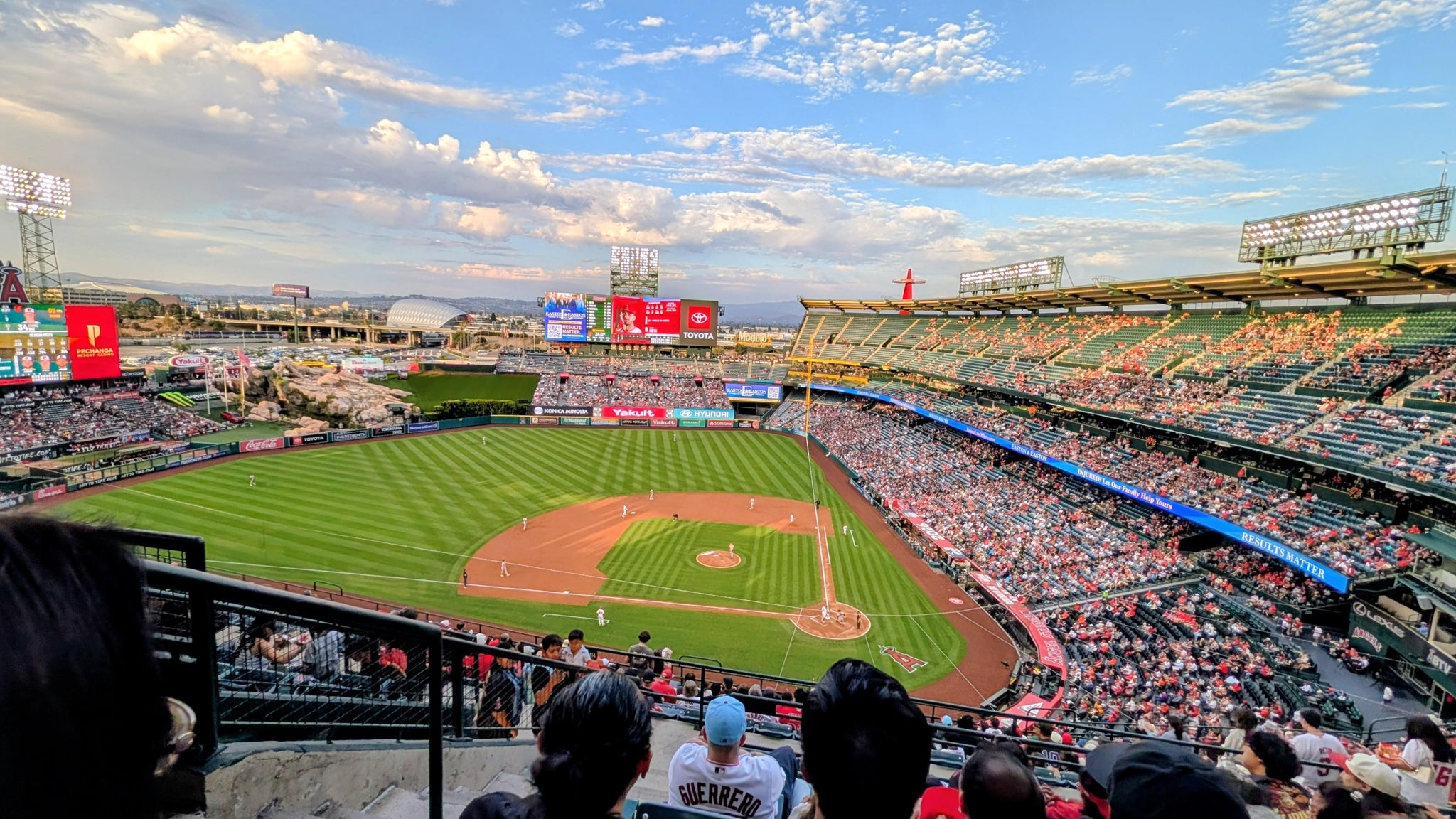 Real Fan View taken from Section 516 at Angel Stadium by R a V