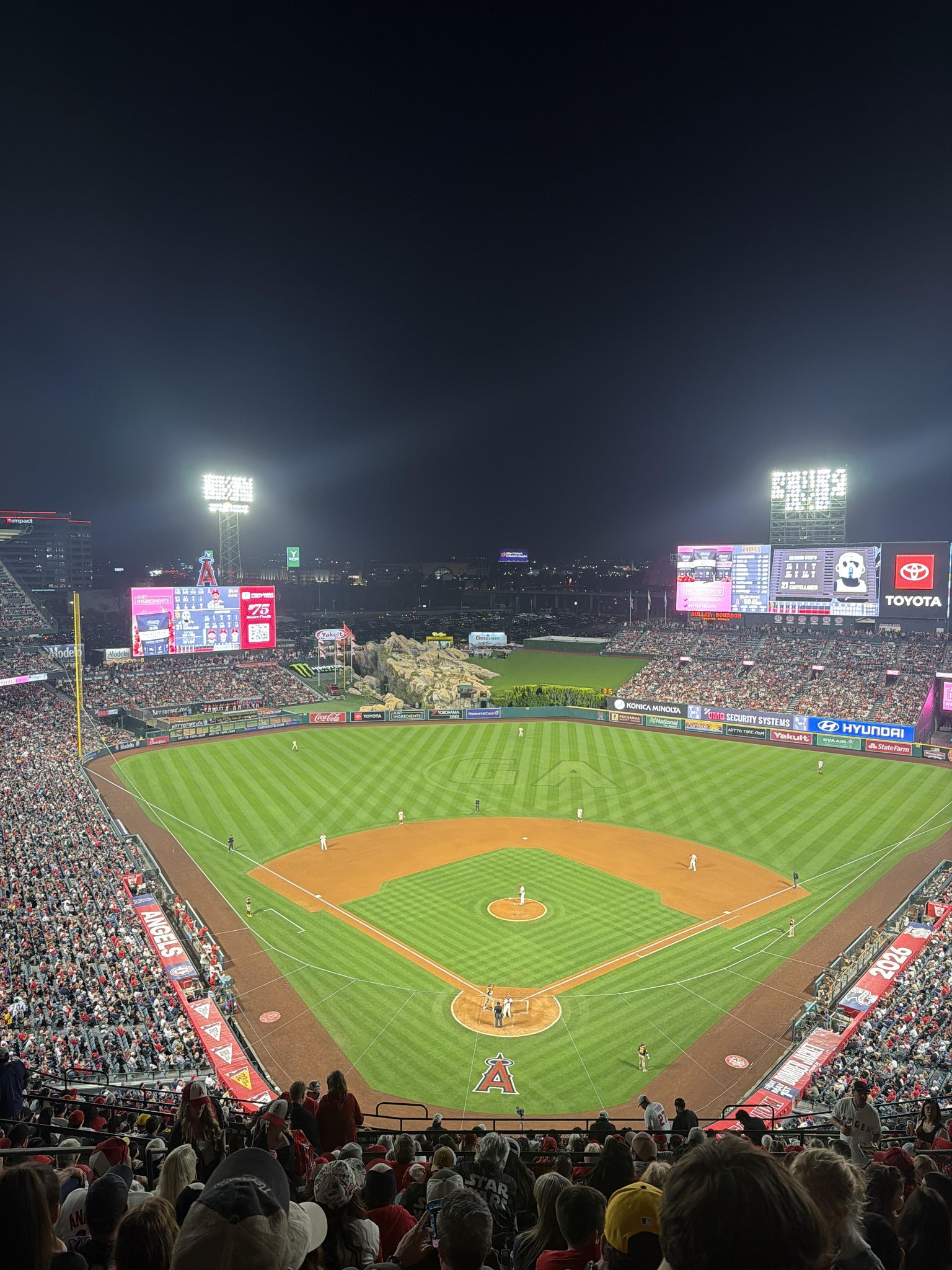 Real Fan View taken from Section 521 at Angel Stadium by Kevin E