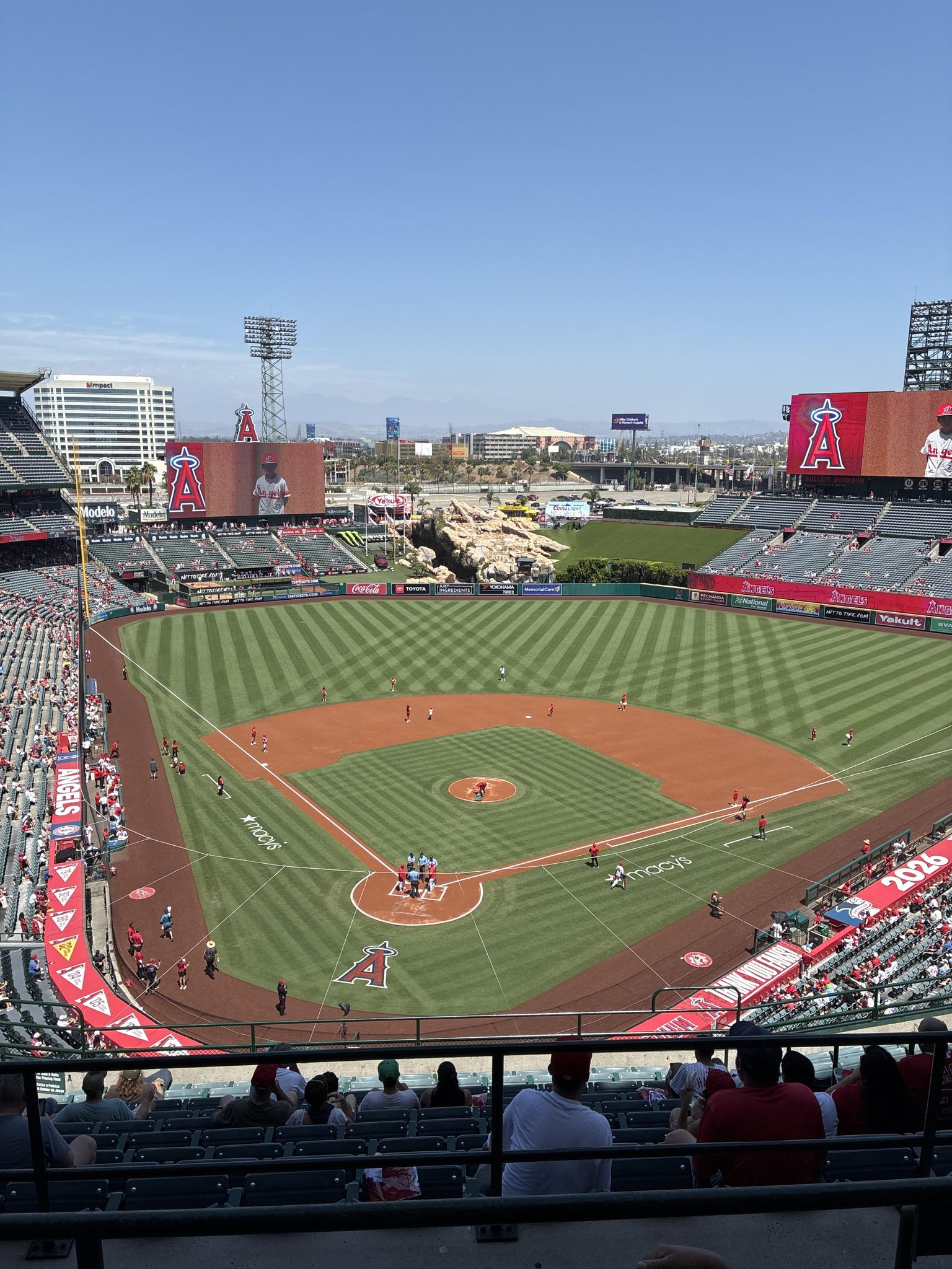 Real Fan View taken from Section 522 at Angel Stadium by Andrew R