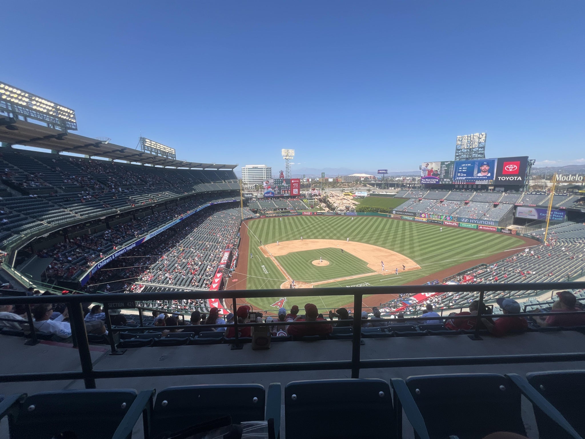 Real Fan View taken from Section 523 at Angel Stadium by Jocelyn T