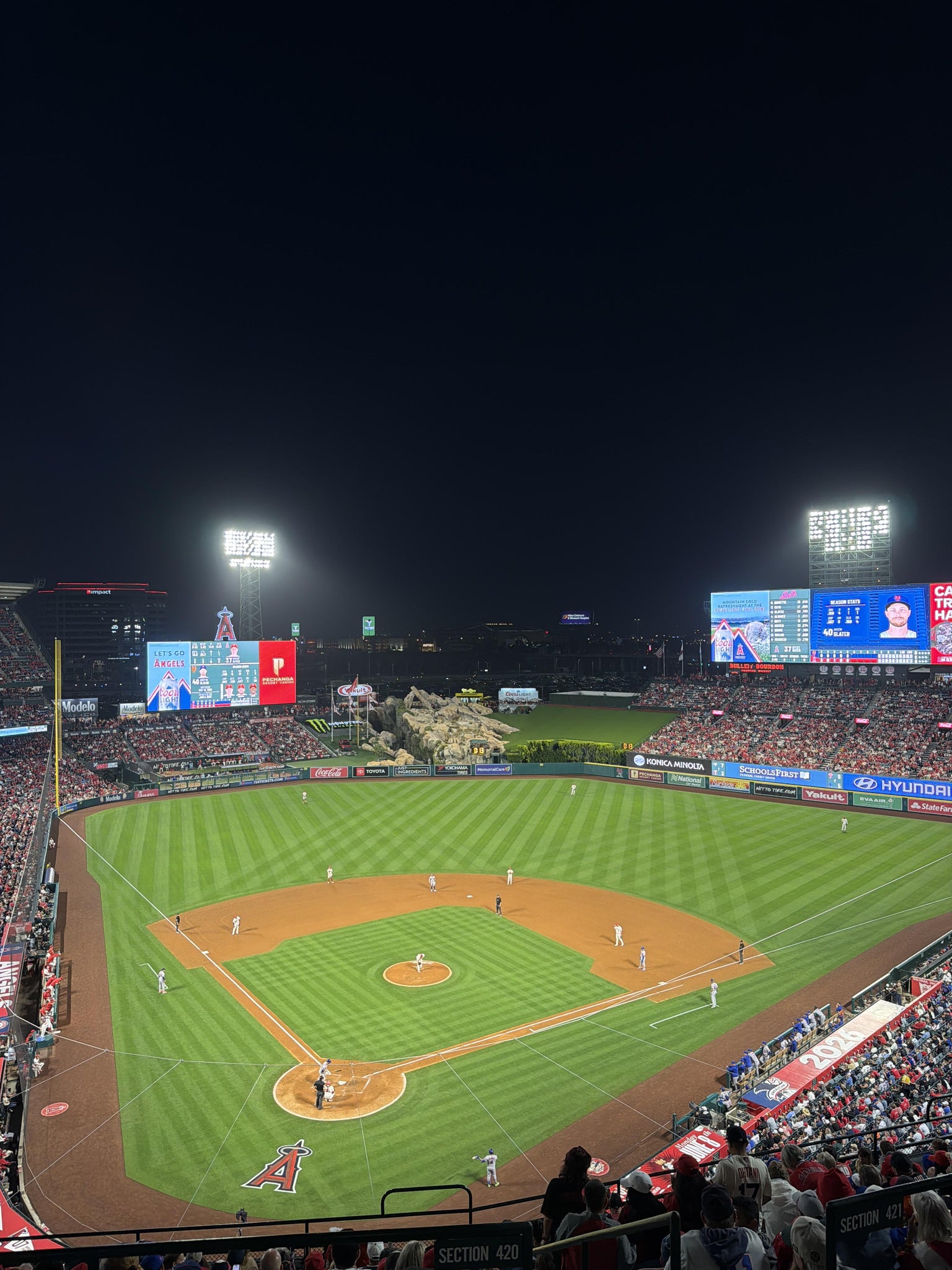 Real Fan View taken from Section 523 at Angel Stadium by Jennifer H