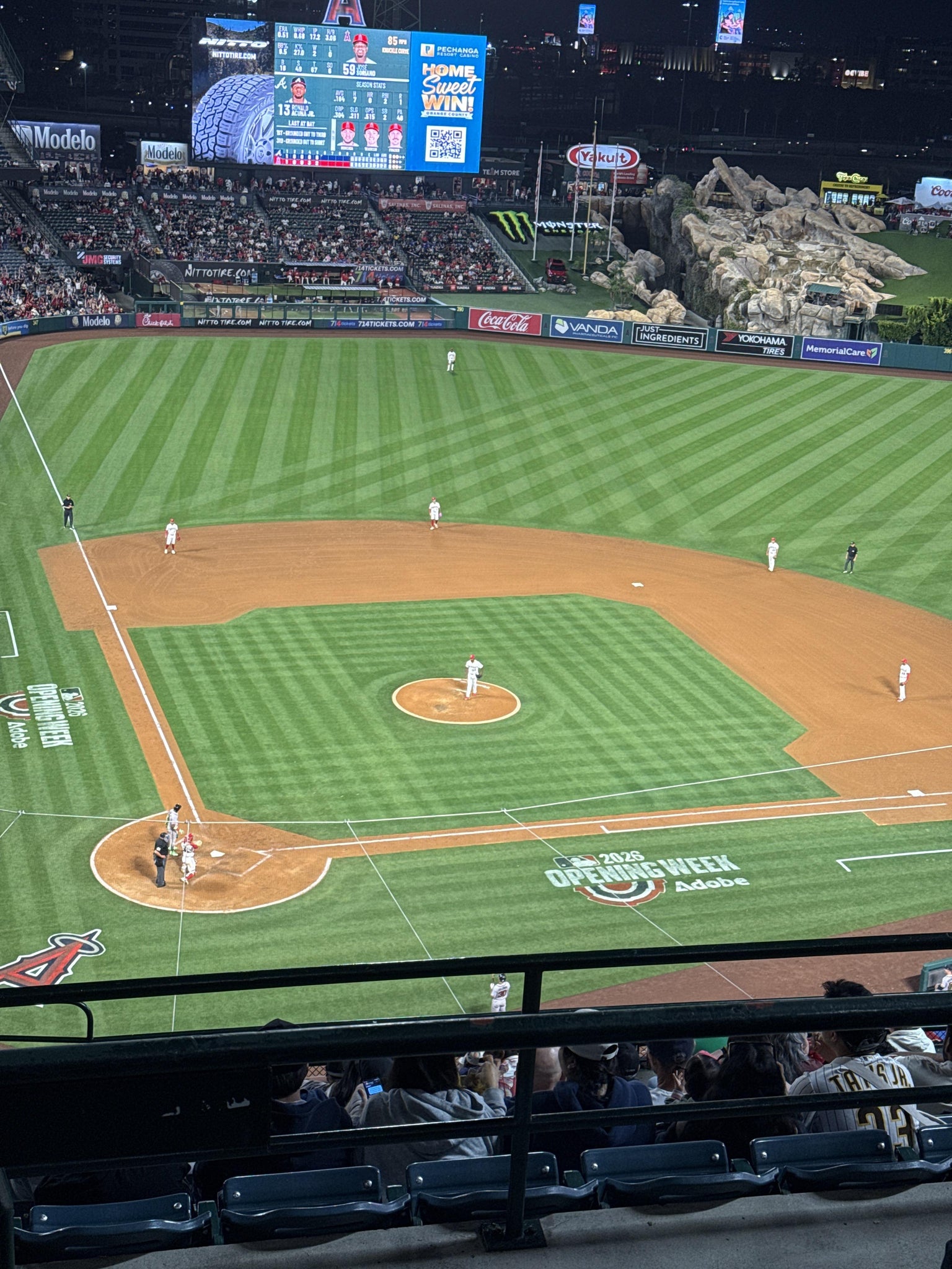 Real Fan View taken from Section 524 at Angel Stadium by Henry S