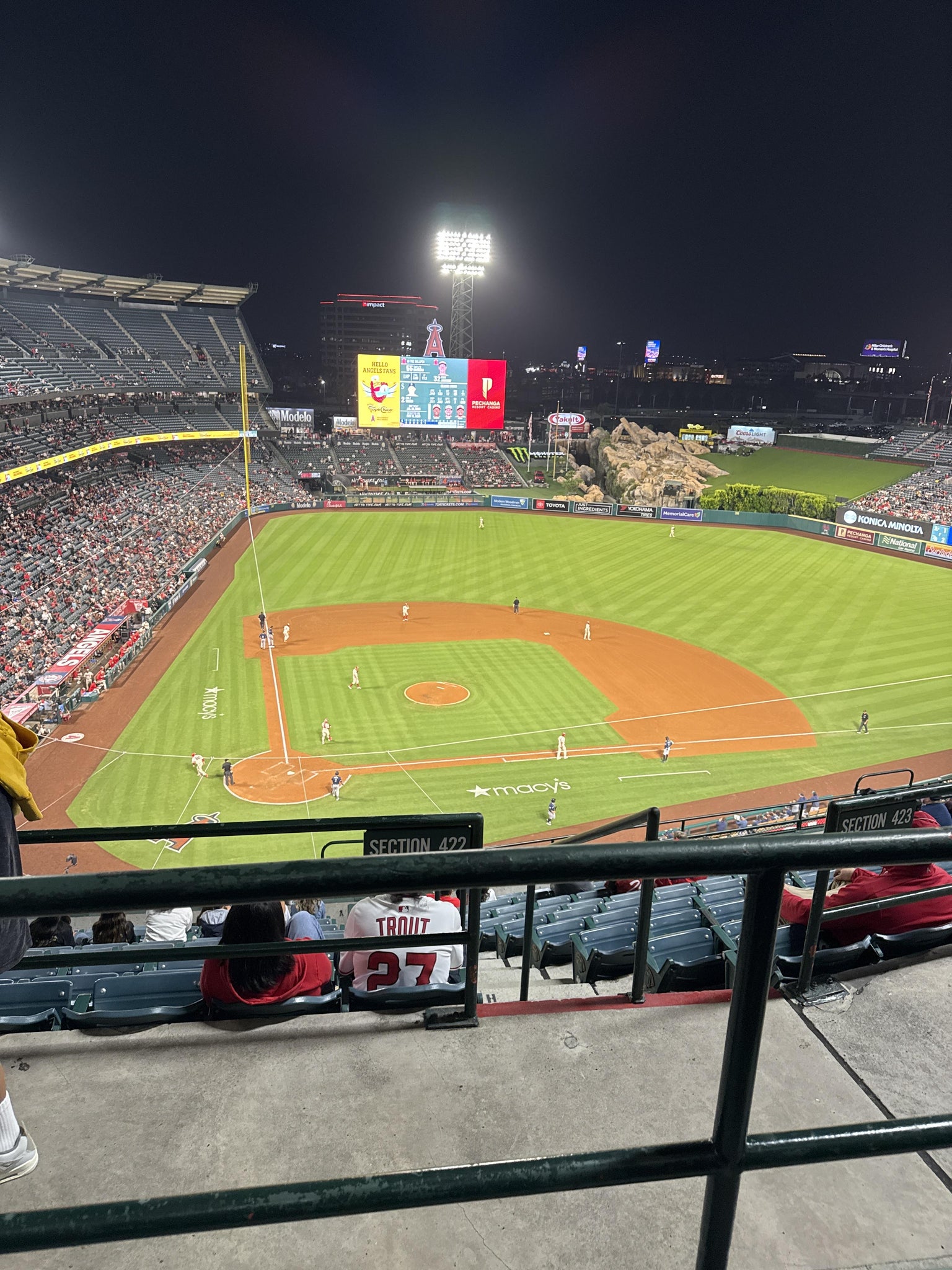 Real Fan View taken from Section 525 at Angel Stadium by Jolie G