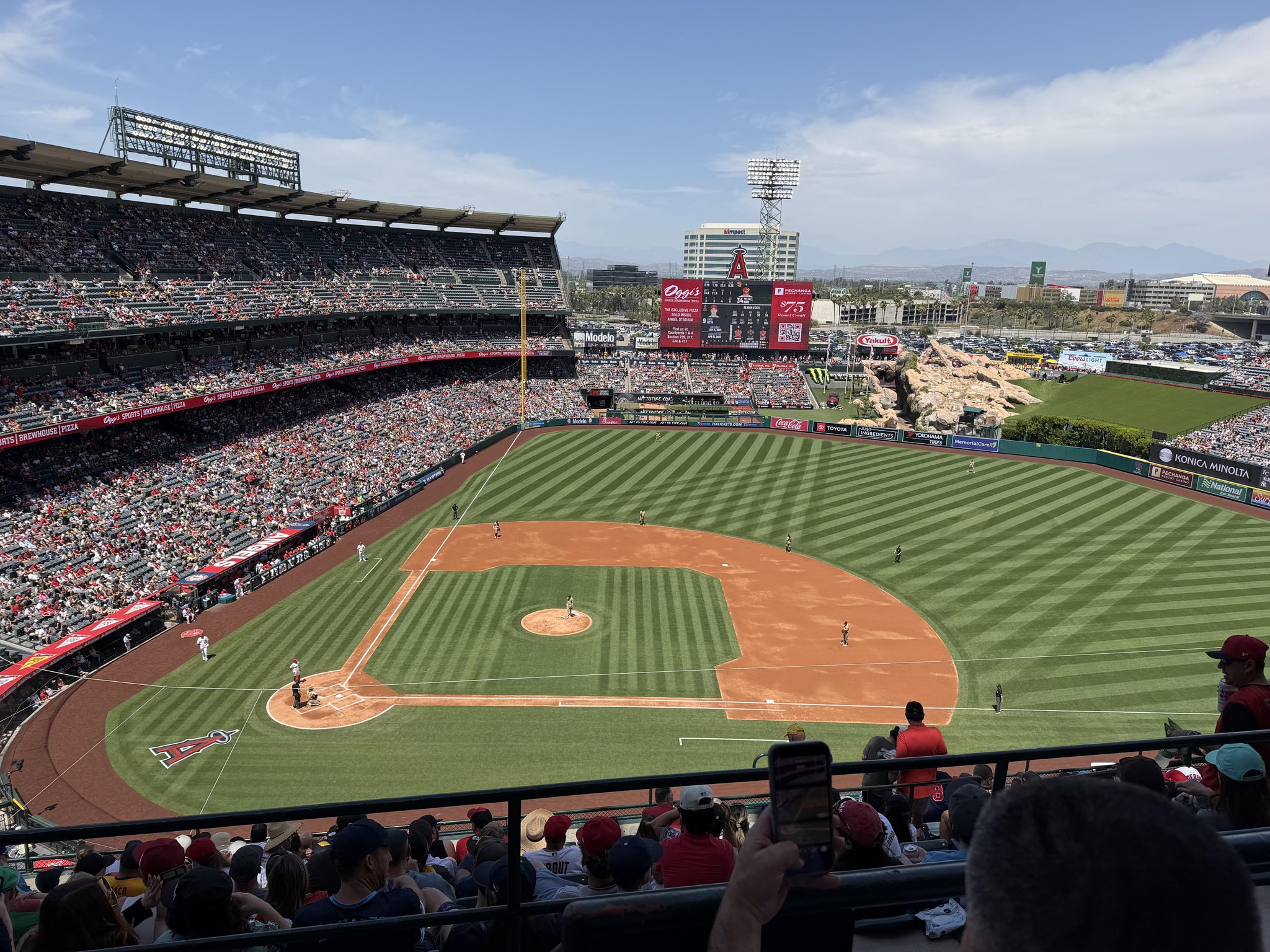 Real Fan View taken from Section 527 at Angel Stadium by Adesola H