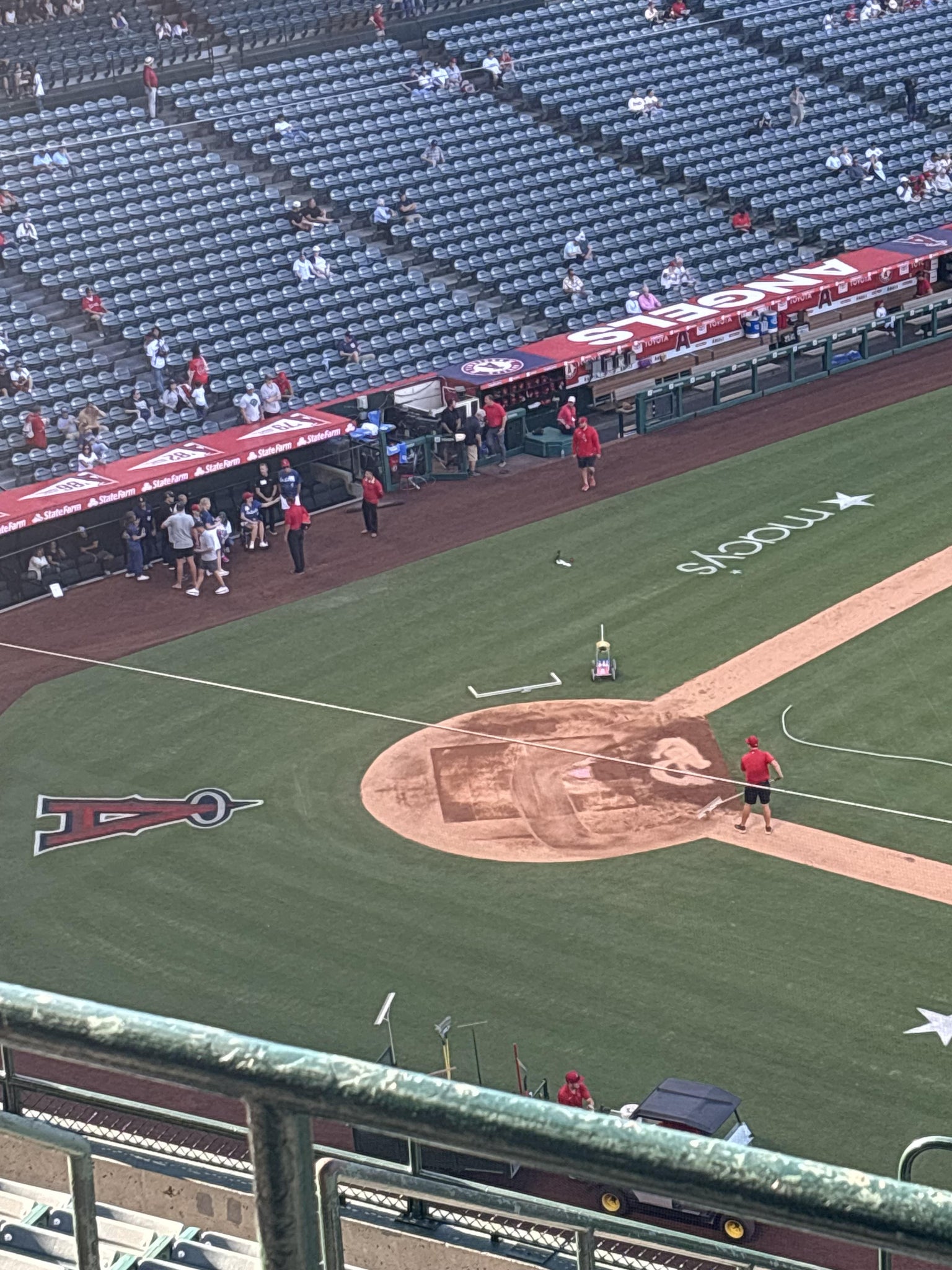 Real Fan View taken from Section 529 at Angel Stadium by Beverly M