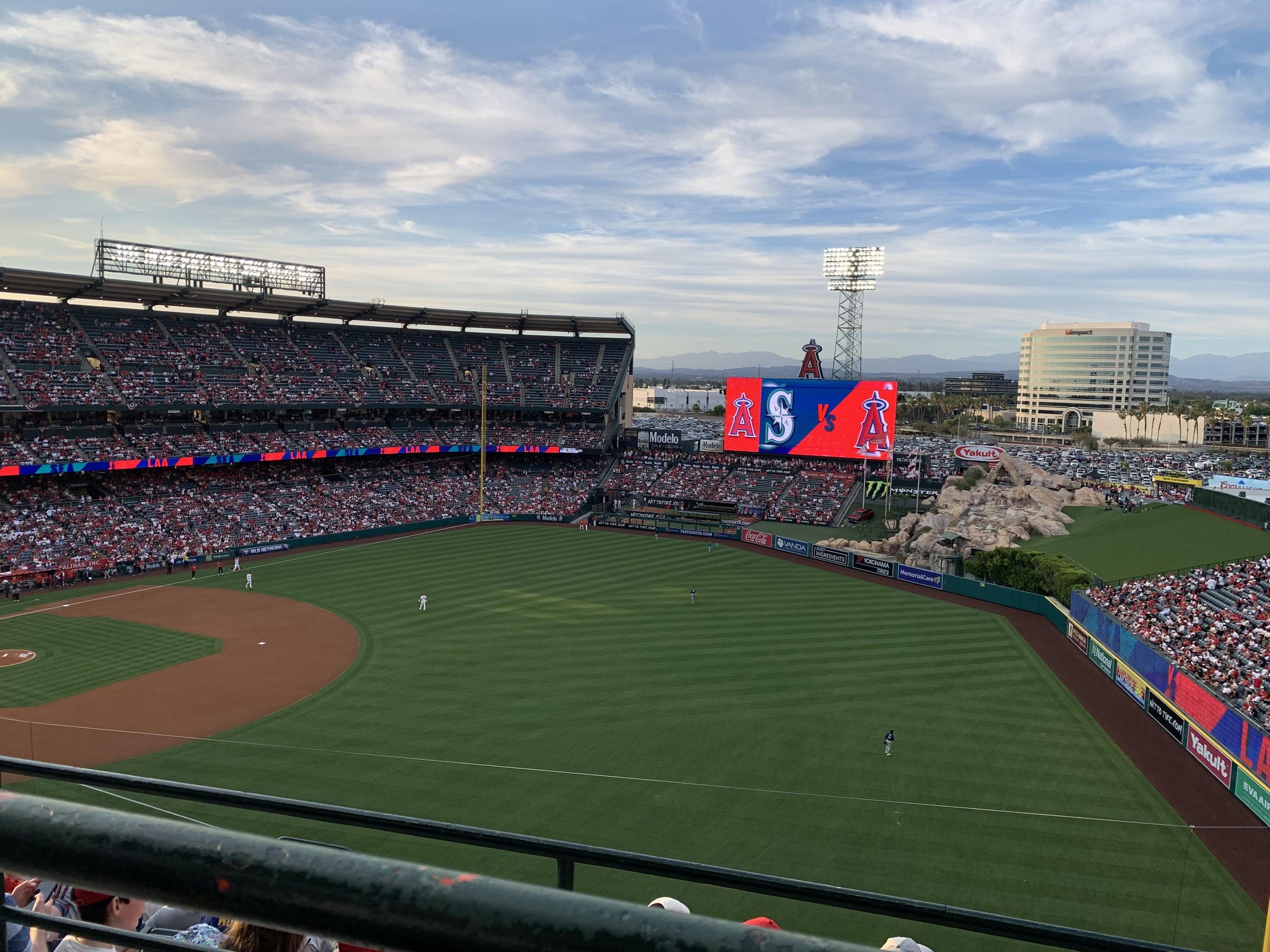 Real Fan View taken from Section 533 at Angel Stadium by Juan j C
