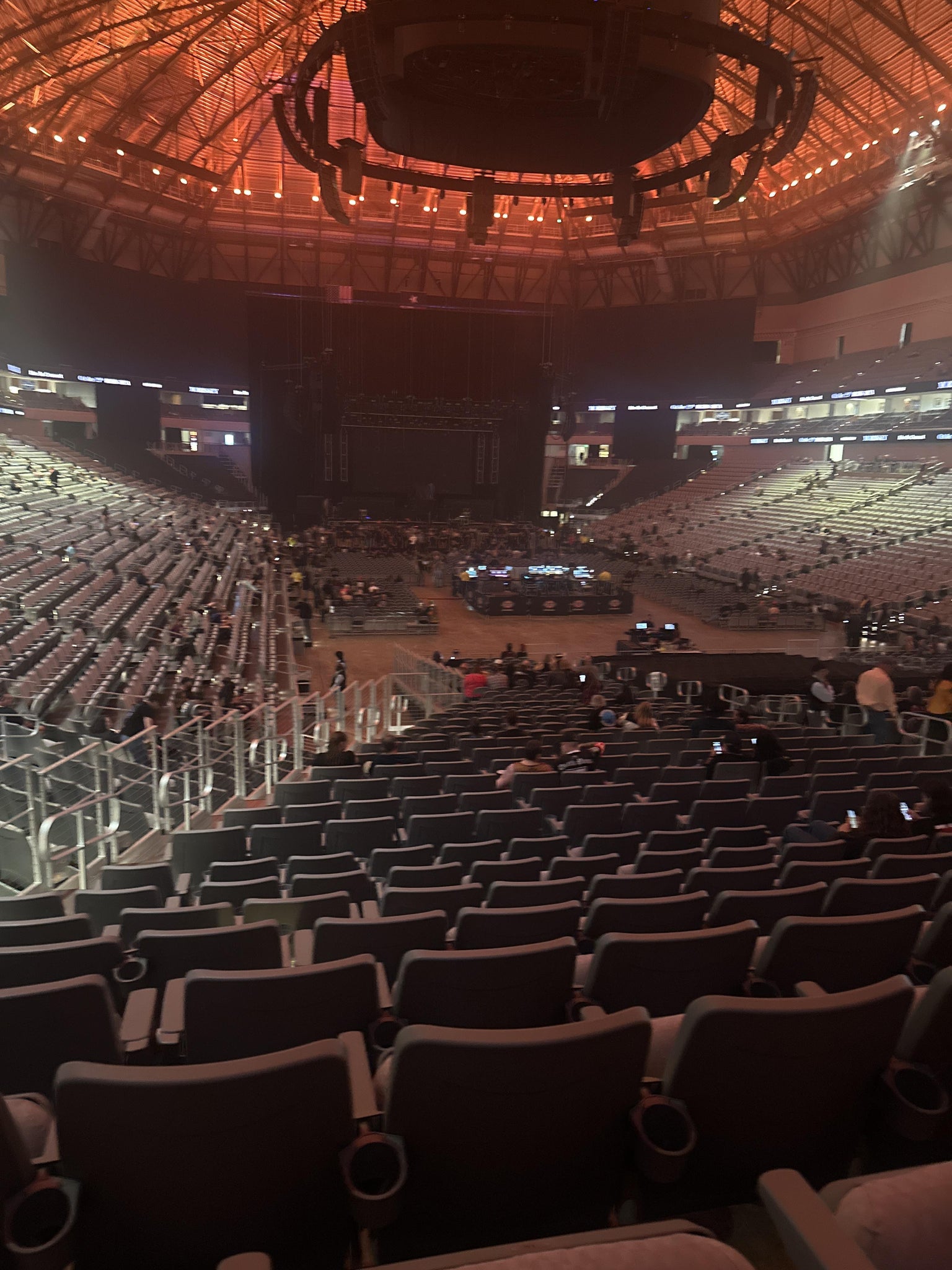 Real Fan View taken from Section 116 at Ariat Arena (formerly Dickies Arena) by Crystal G