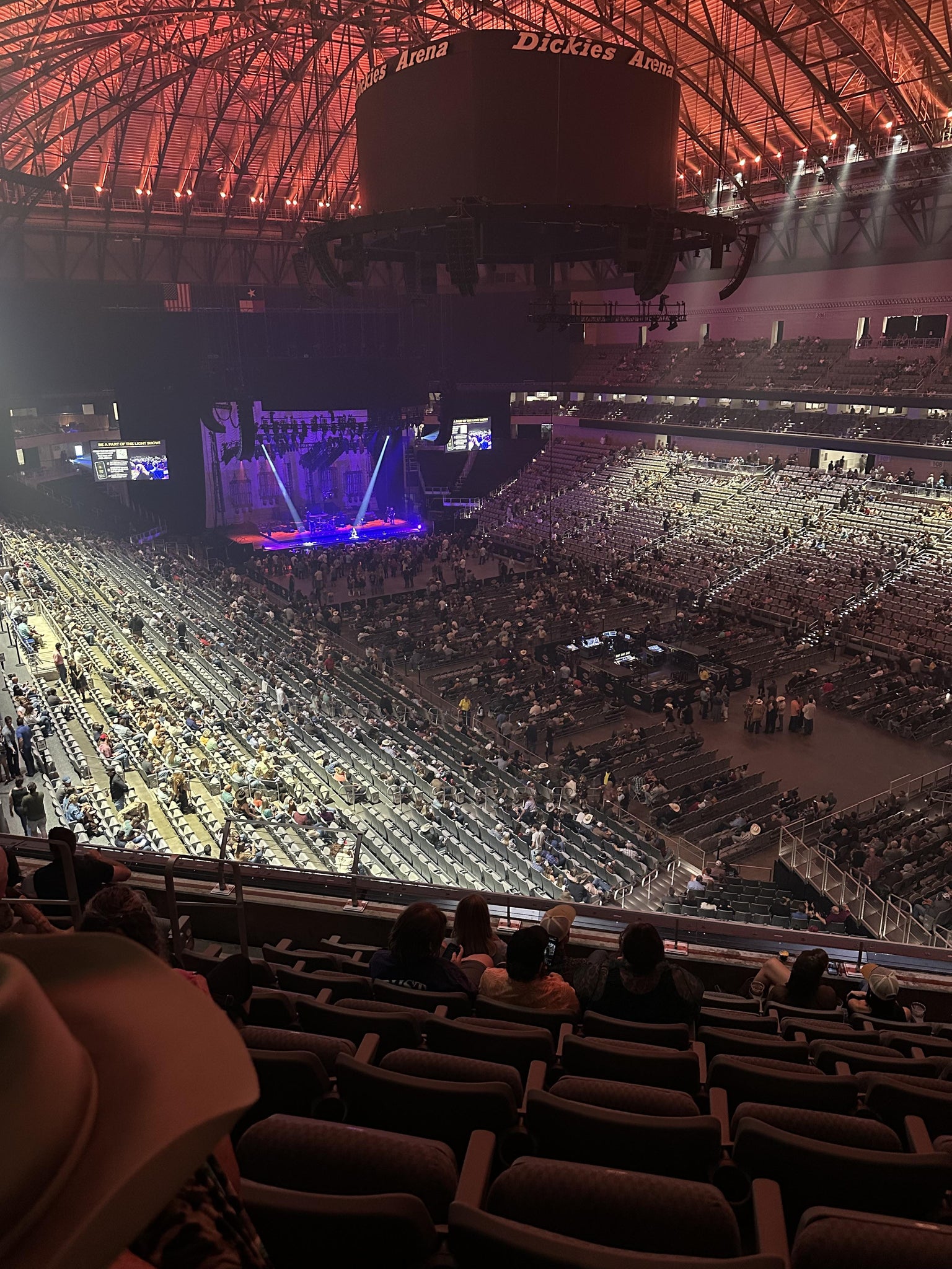Real Fan View taken from Section 218 at Ariat Arena (formerly Dickies Arena) by Bree E