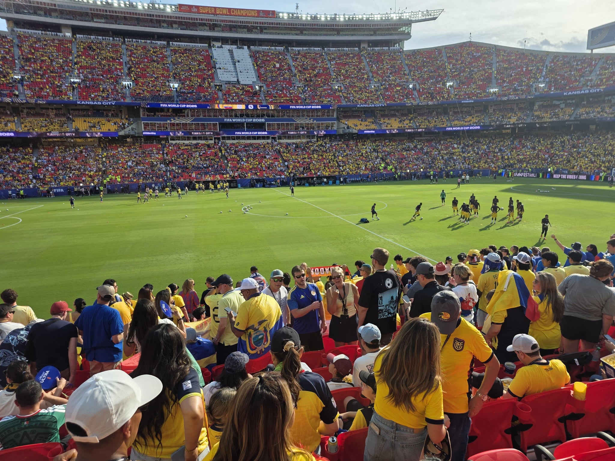 Vue réelle des fans prise de la Section 102 au site Arrowhead Stadium par Anonymous User