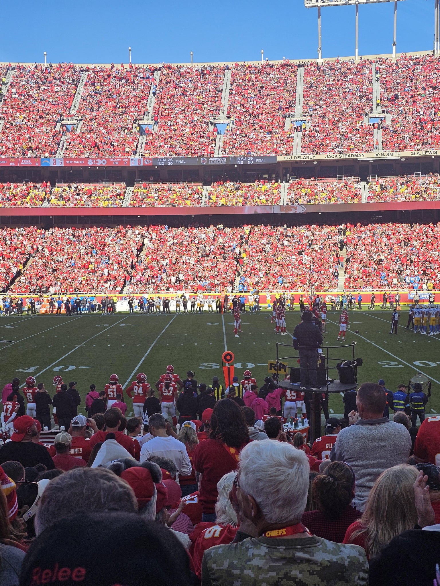 Real Fan View taken from Section 118 at Arrowhead Stadium by Brea R