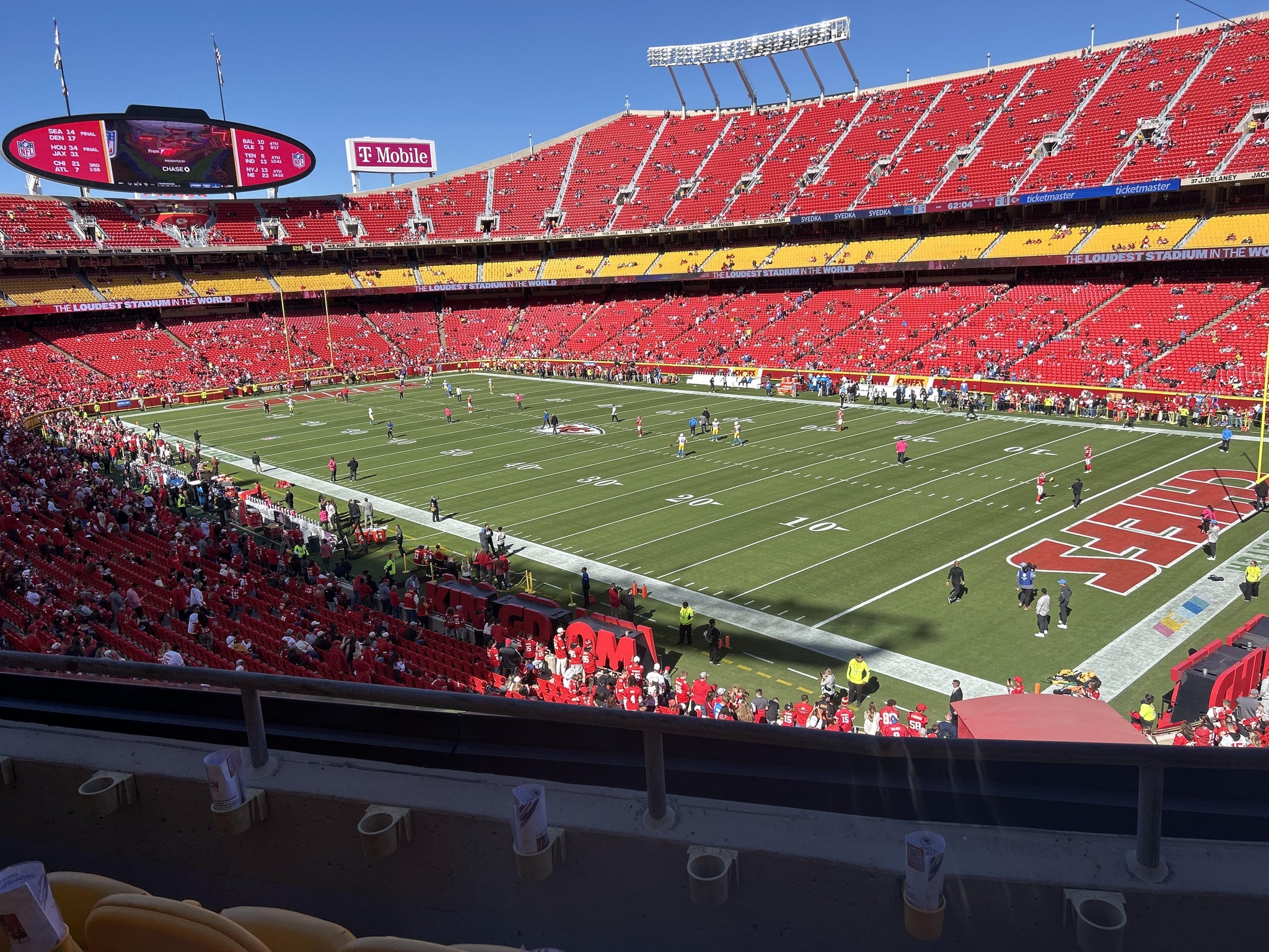 Real Fan View taken from Section 218 at Arrowhead Stadium by Dominique W