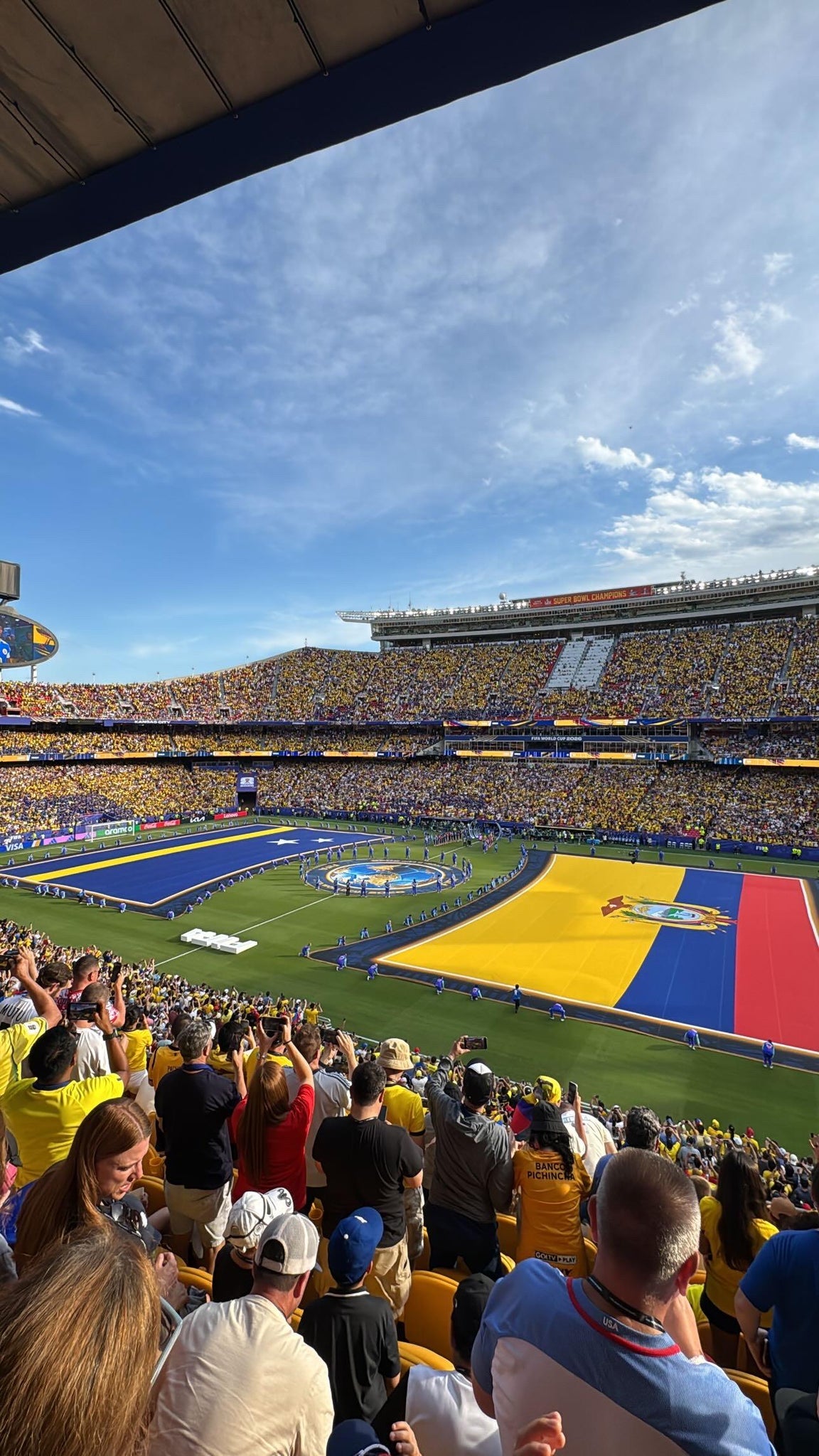 Vue réelle des fans prise de la Section 244 au site Arrowhead Stadium par Kevin O