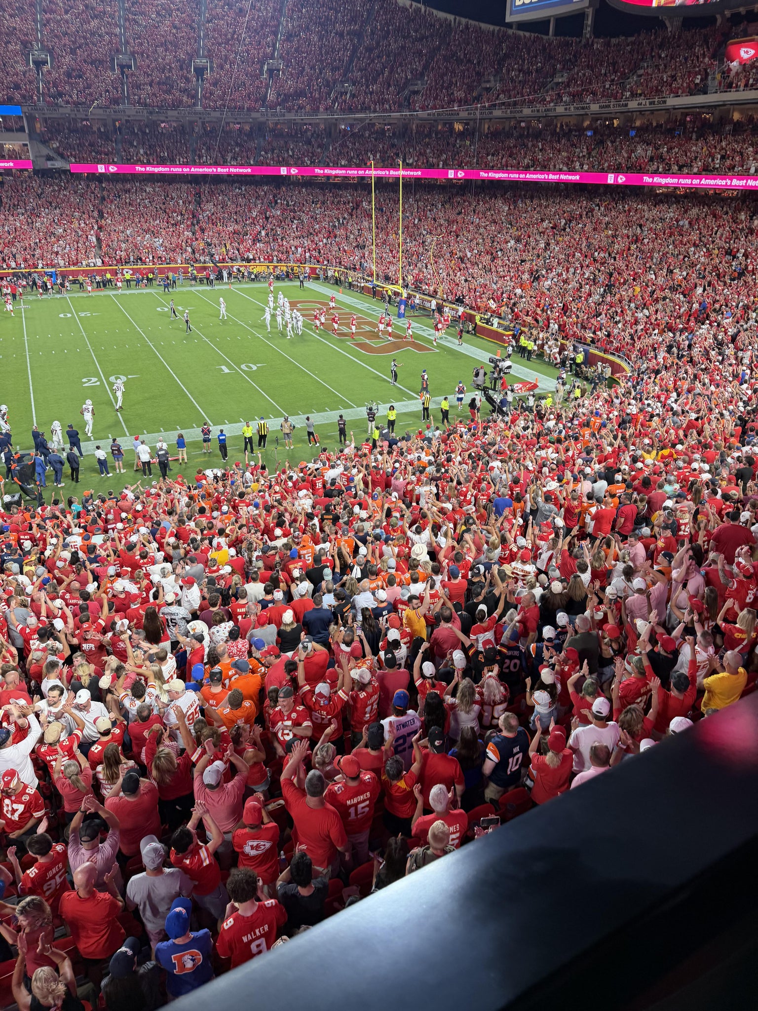 Real Fan View taken from Section 245 at Arrowhead Stadium by Angel M